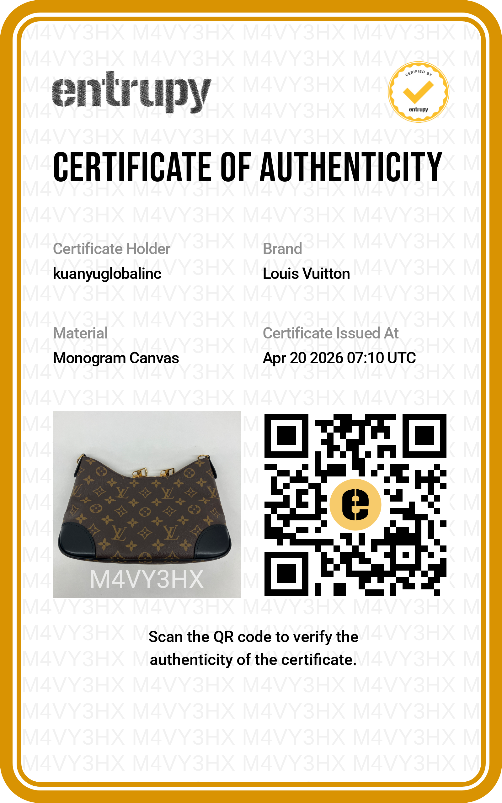 Louis Vuitton Bunlogne Monogram Canvas Shoulder Bag With Black Cowhide Leather Trim LVF260420