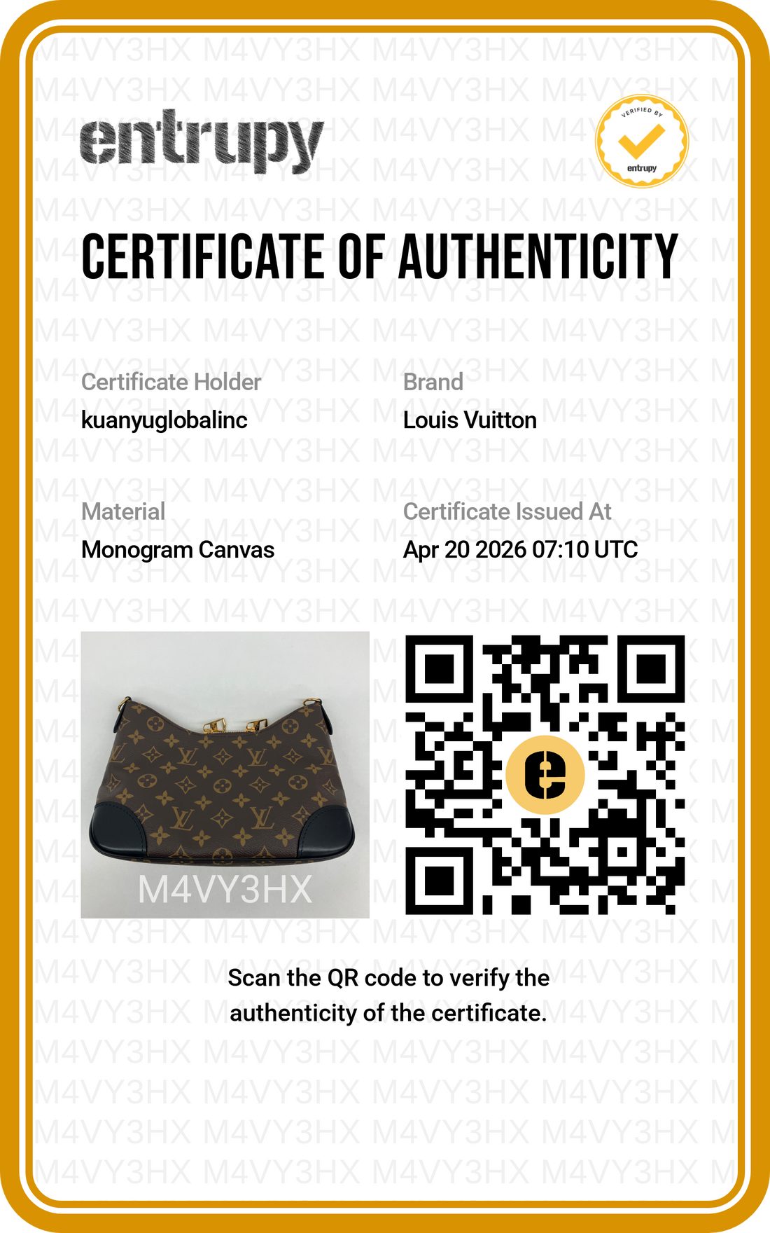 Louis Vuitton Bunlogne Monogram Canvas Shoulder Bag With Black Cowhide Leather Trim LVF260420