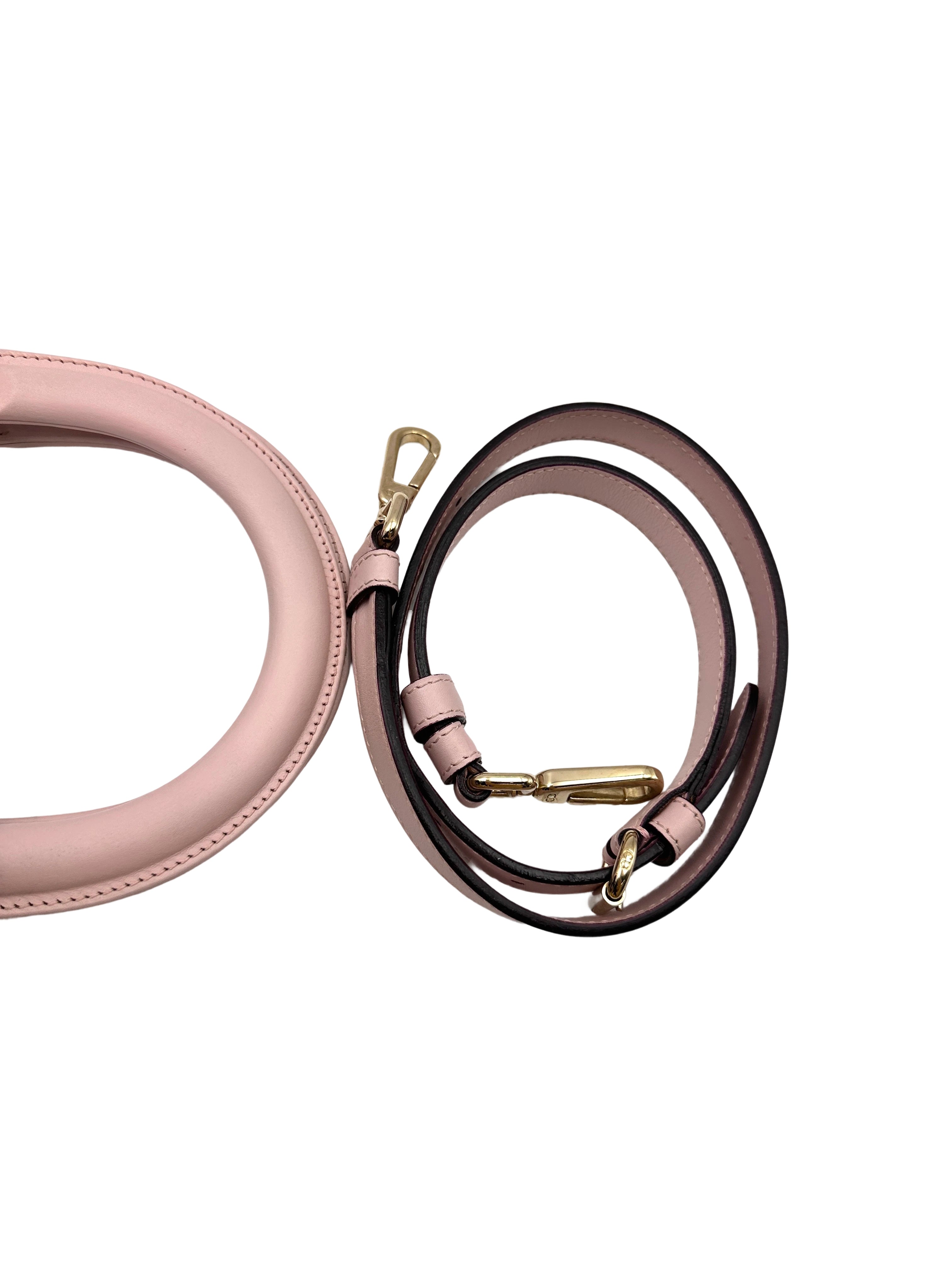 Christian Dior Diorissimo Light Pink Leather Handle Bag DR677