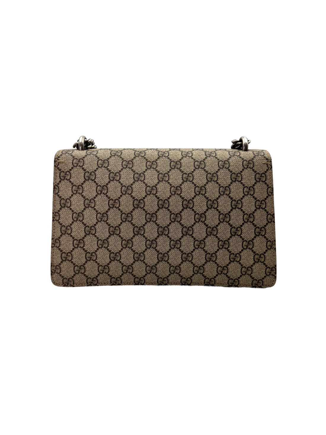 Gucci Dionysus GG Supreme Canvas Medium Size Shoulder Bag With Black Tirm GG852