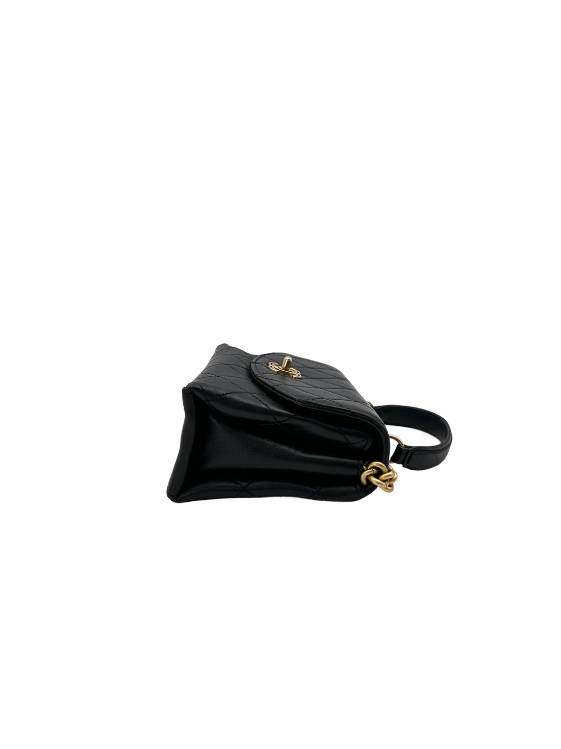 Chanel Trendy CC Black Quilted Lambskin Top Handle Bag(28***34) CC1803