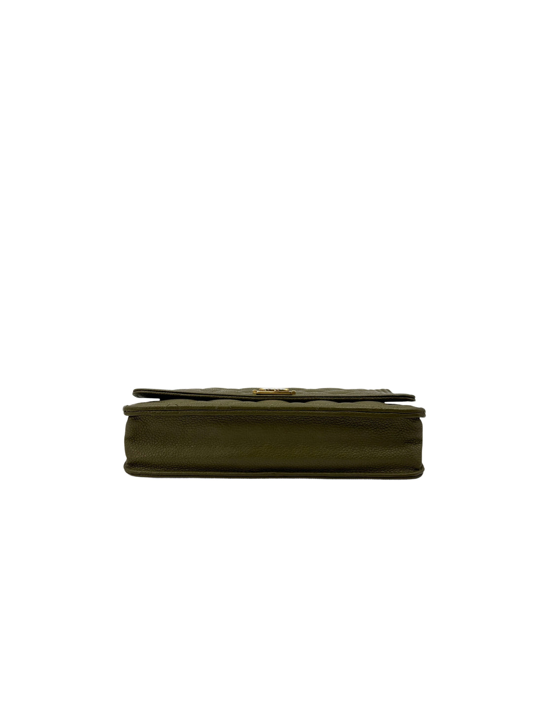 Chanel LeBoy Green Quilted Leather Small Size Wallet On Chain(23***92) CC1801