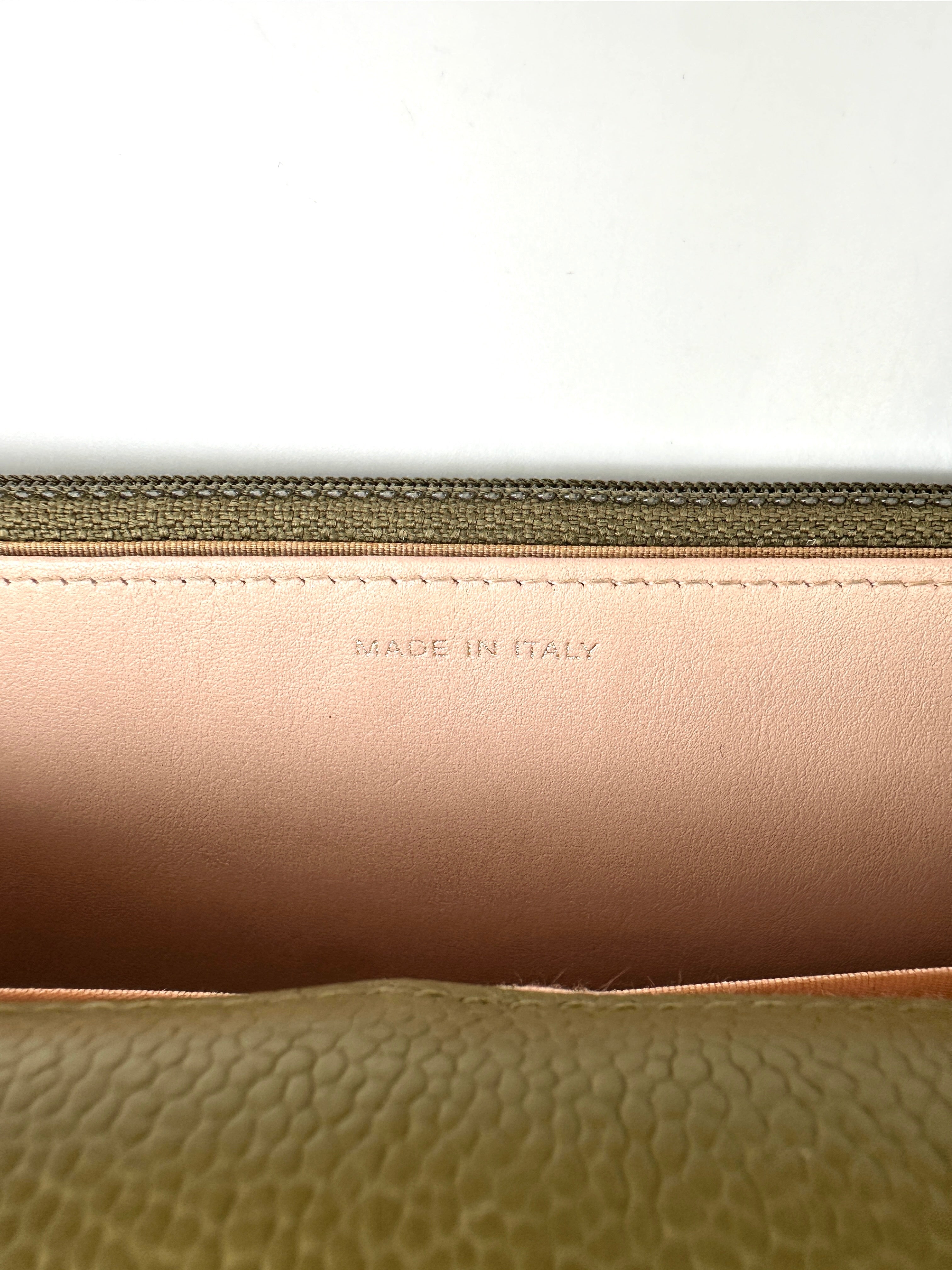 Chanel LeBoy Green Quilted Leather Small Size Wallet On Chain(23***92) CC1801