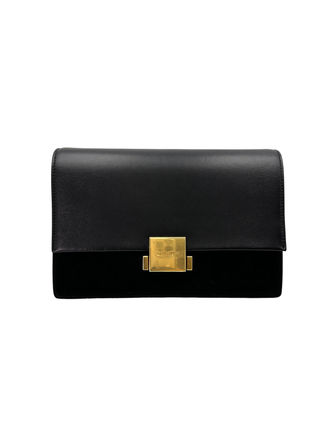 Saint Laurent Bellechasse Black Leather Shoulder Bag IRIS173
