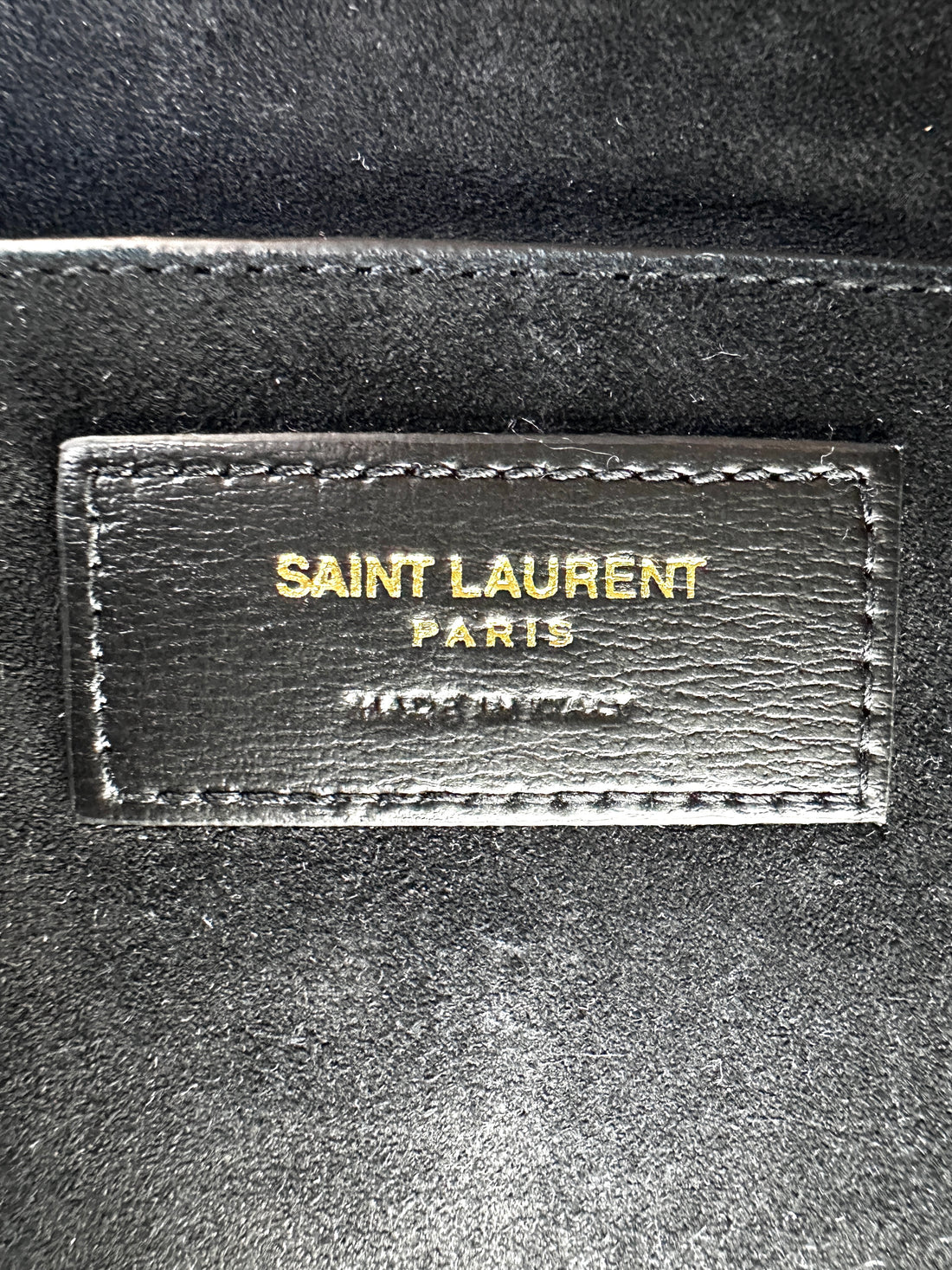 Saint Laurent Bellechasse Black Leather Shoulder Bag IRIS173