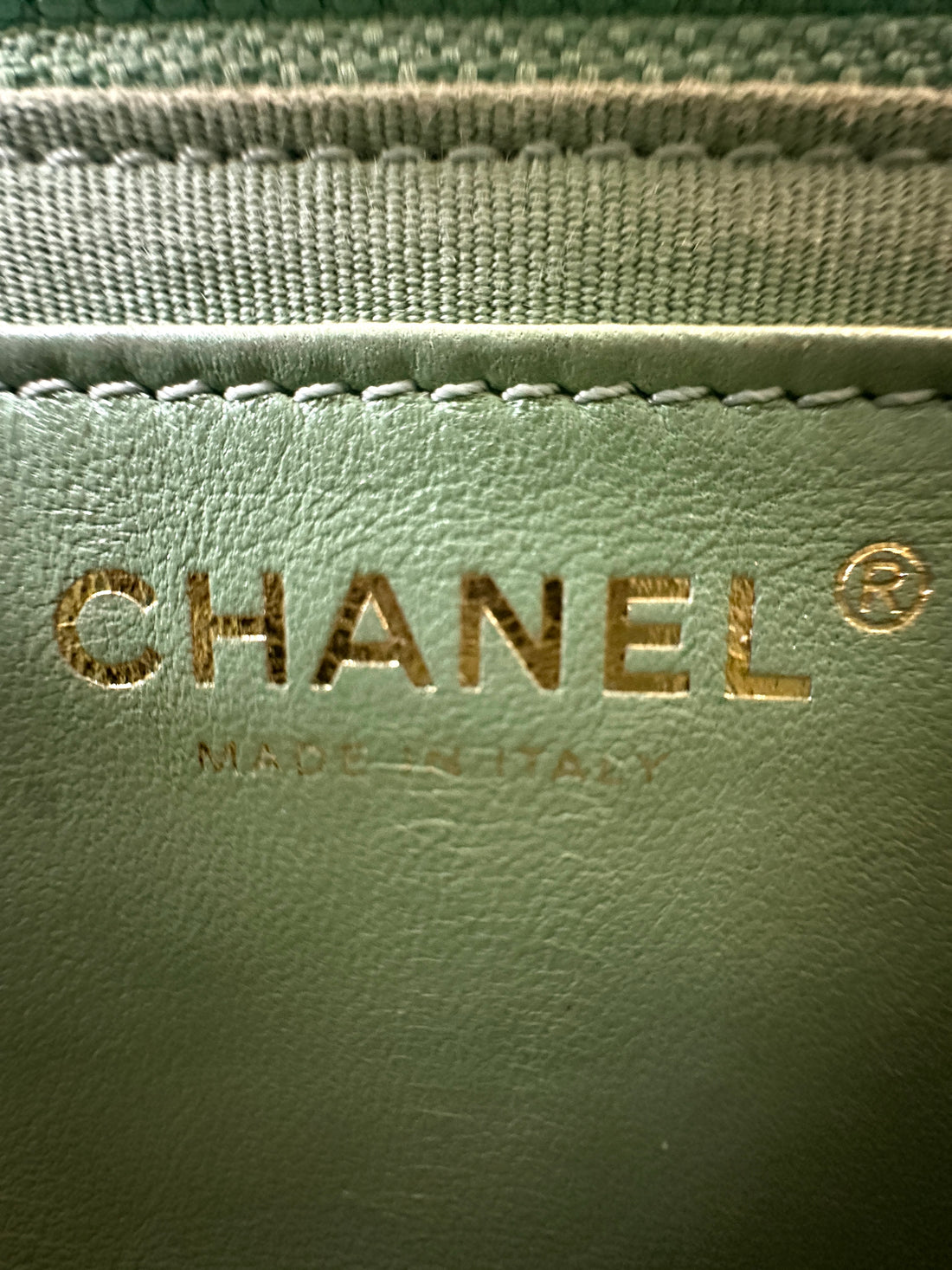 Chanel 23P Mint Green Quilted Lambskin Flap Bag With Candy Resin Heart Chain(PP***95) CC1804