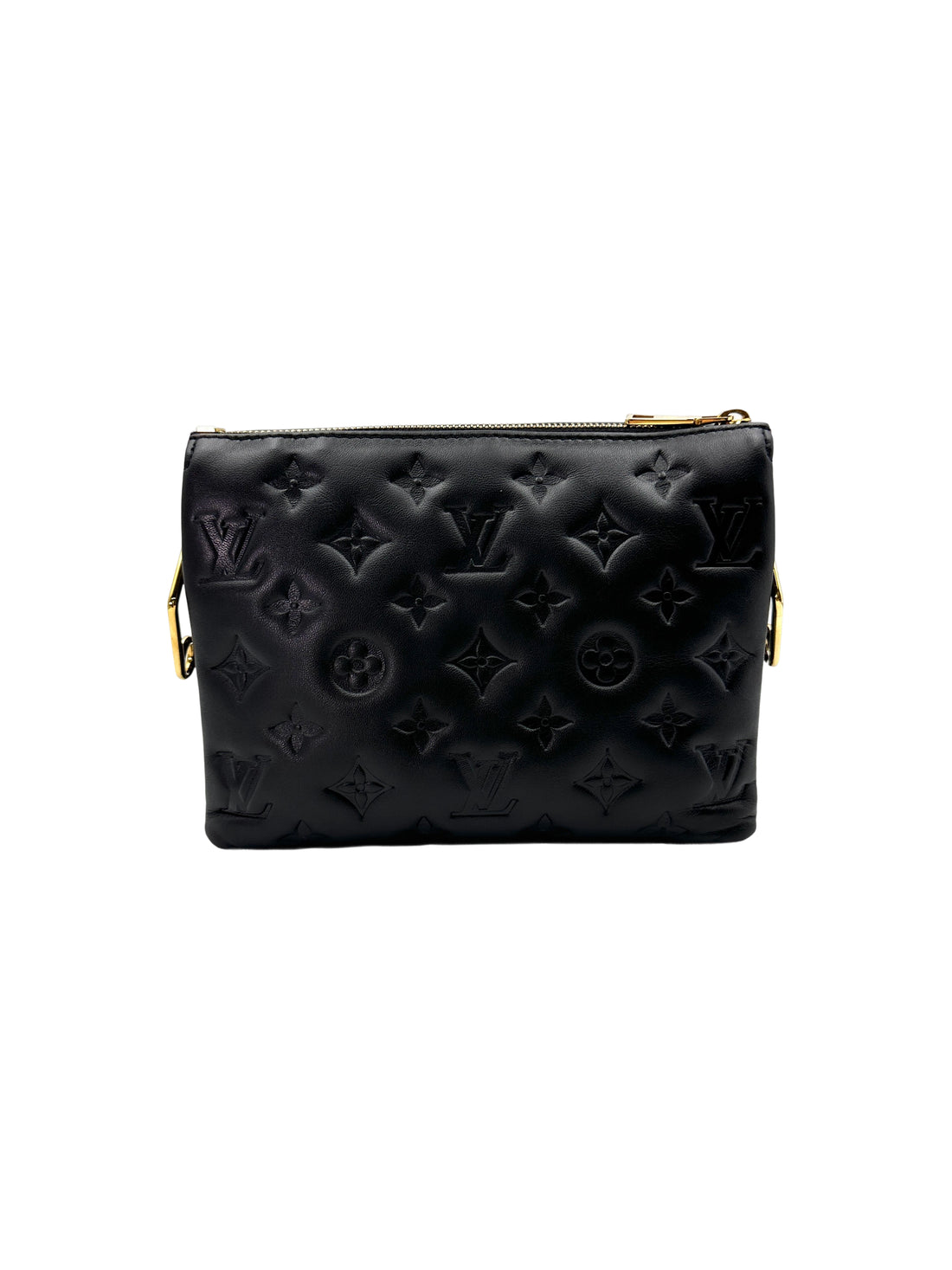 Louis Vuitton Coussin BB Black Monogram Embossed Leather Wallet On Chain LV2451