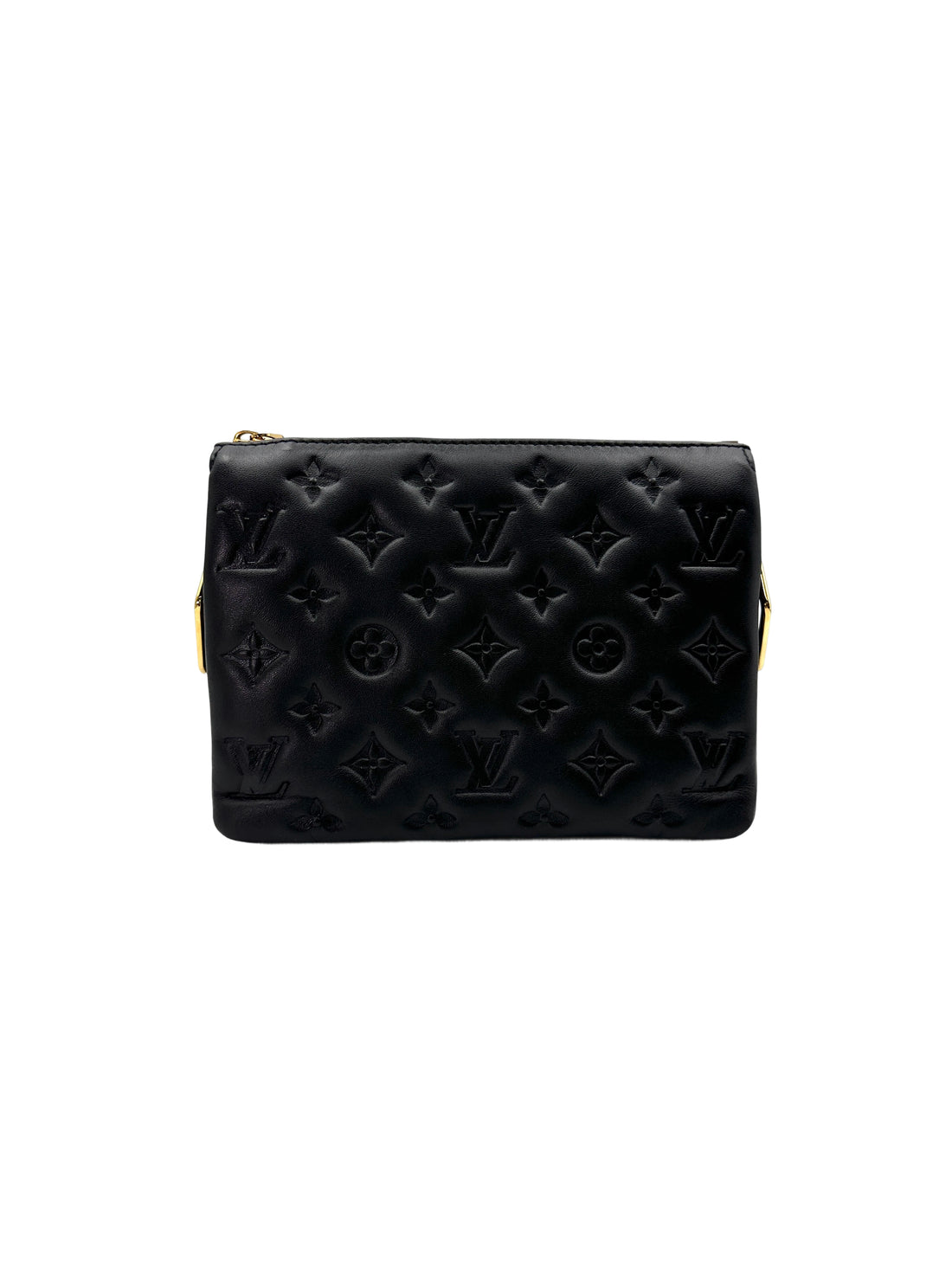 Louis Vuitton Coussin BB Black Monogram Embossed Leather Wallet On Chain LV2451