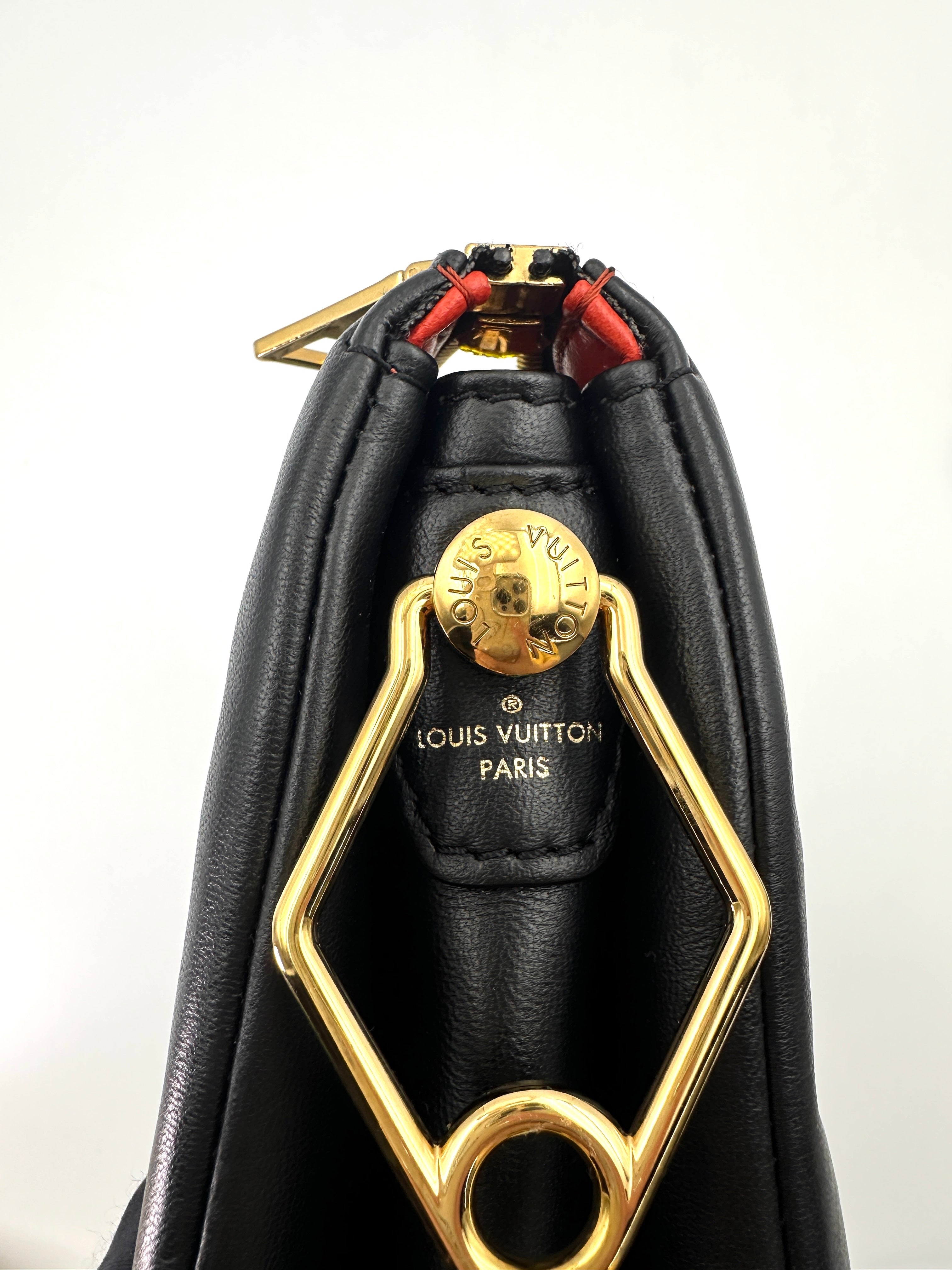 Louis Vuitton Coussin BB Black Monogram Embossed Leather Wallet On Chain LV2451