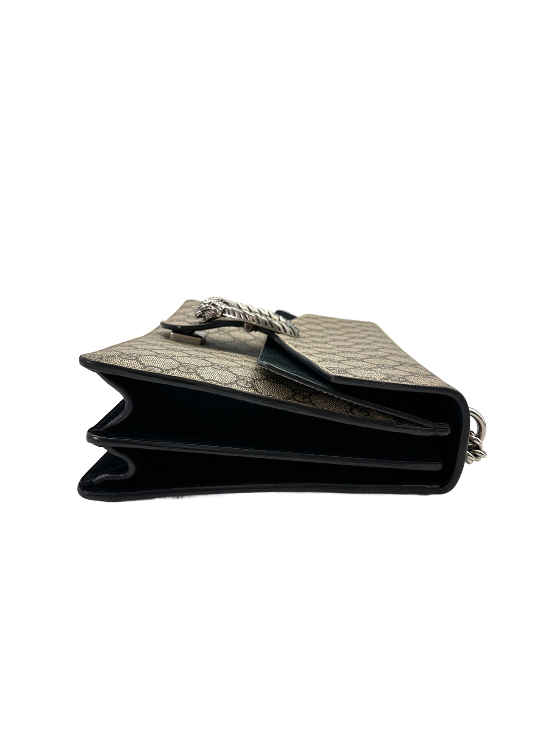 Gucci Dionysus GG Supreme Canvas Large Size Shoulder Bag With Black Tirm GG854