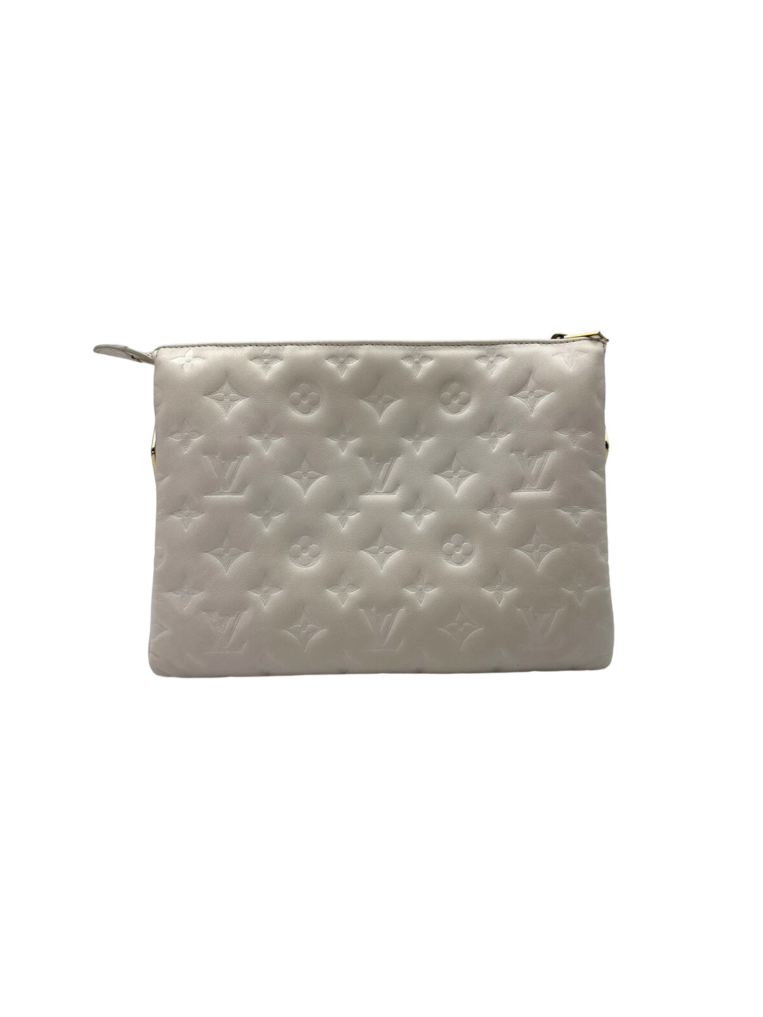 Louis Vuitton Coussin White Monogram Embossed Leather Wallet On Chain LV2452