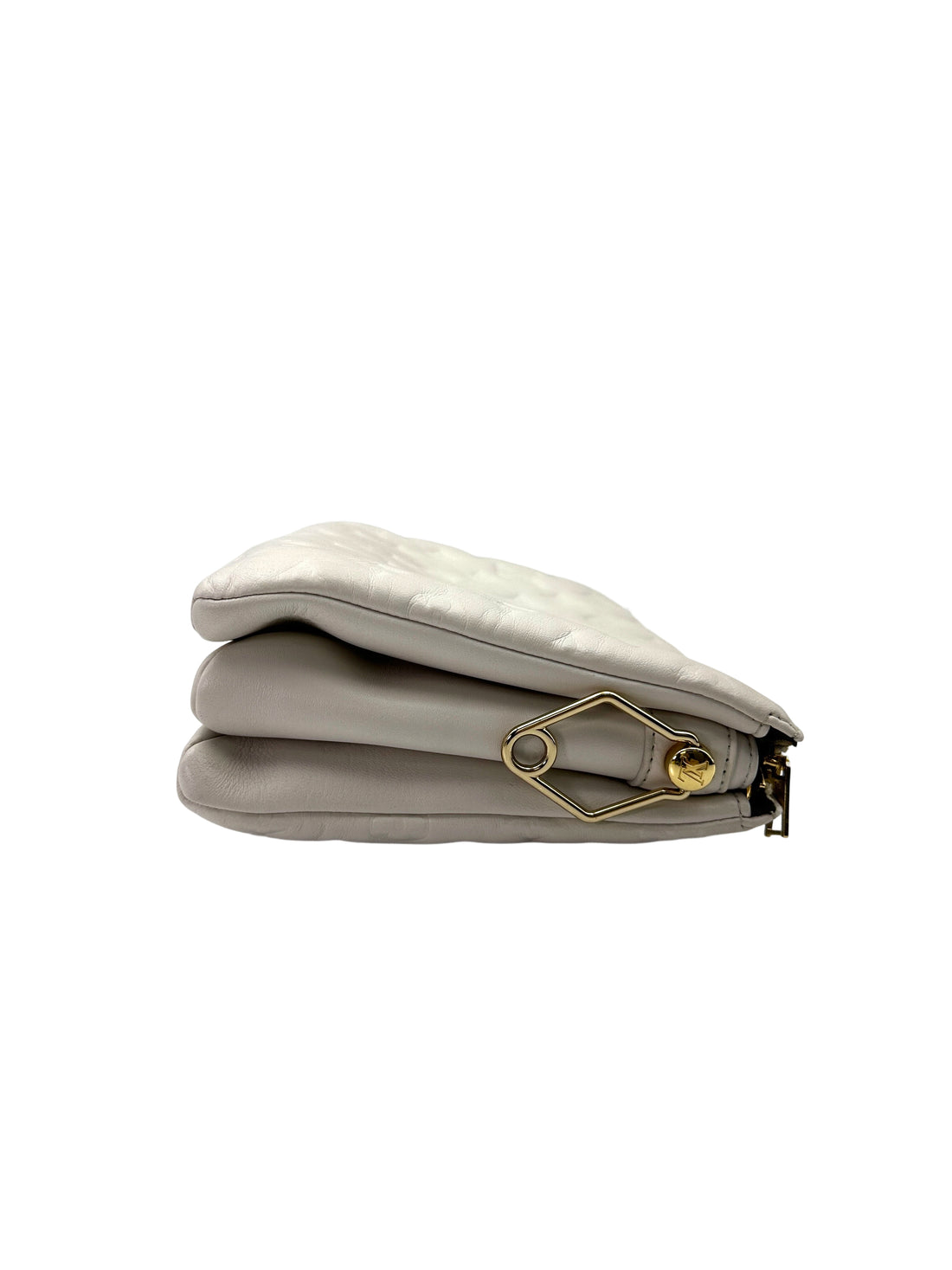 Louis Vuitton Coussin White Monogram Embossed Leather Wallet On Chain LV2452