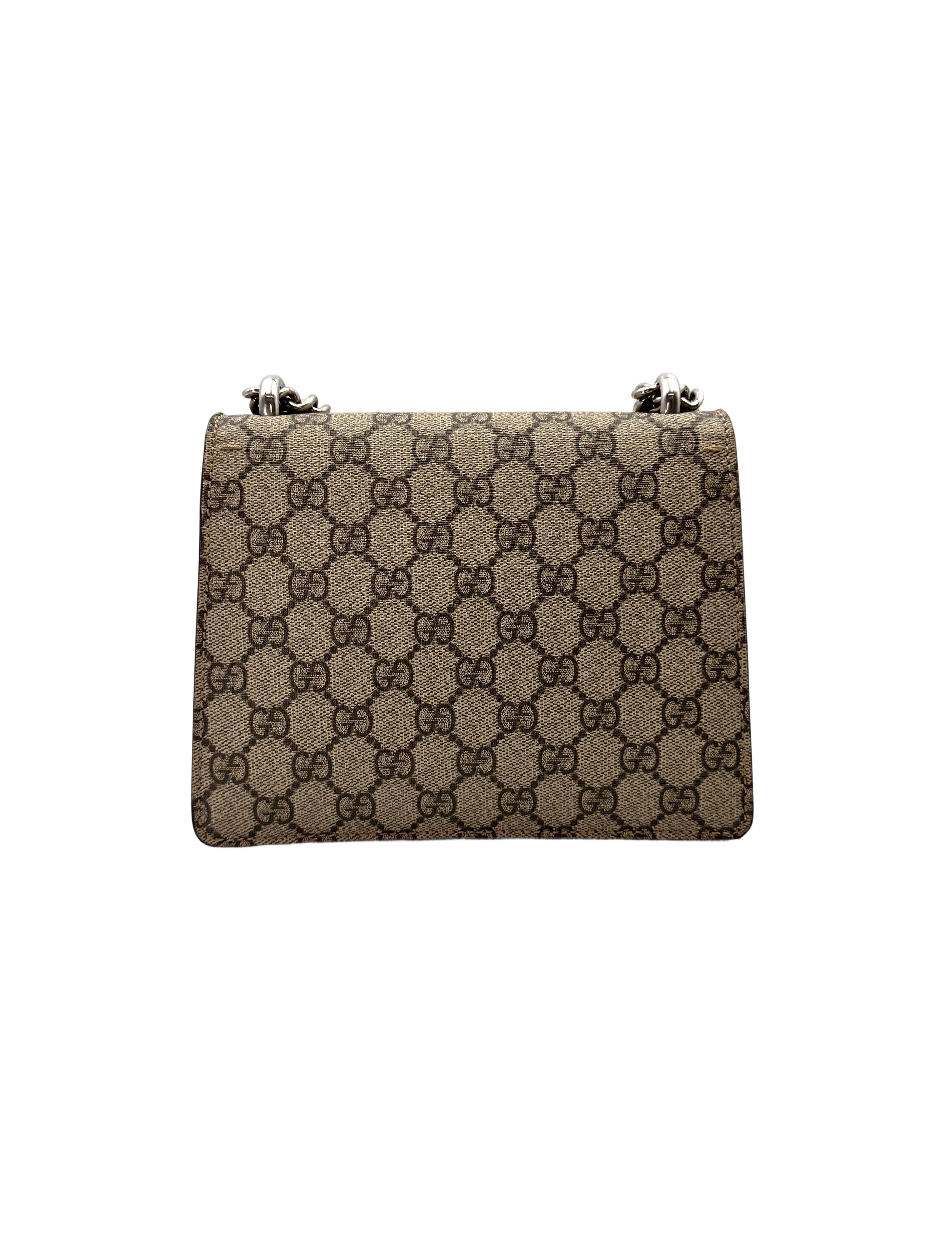Gucci Dionysus GG Supreme Canvas Shoulder Bag With Red Tirm GG857