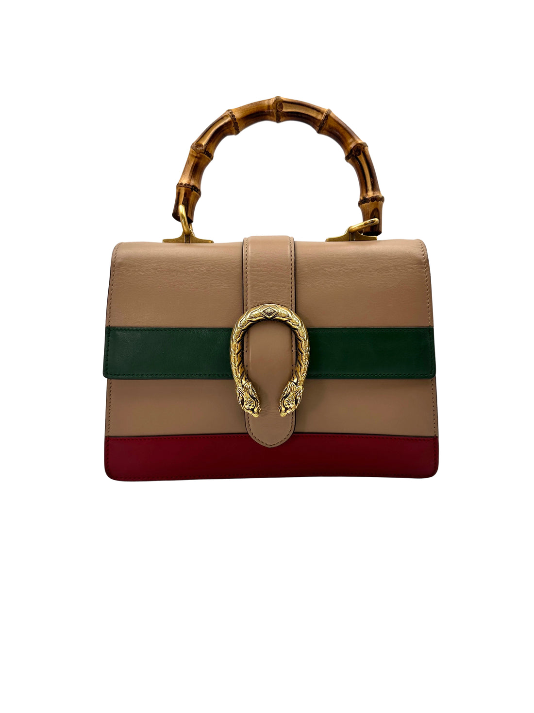 Gucci Dionysus Multicolor Leather Bamboo Handle Bag GG856