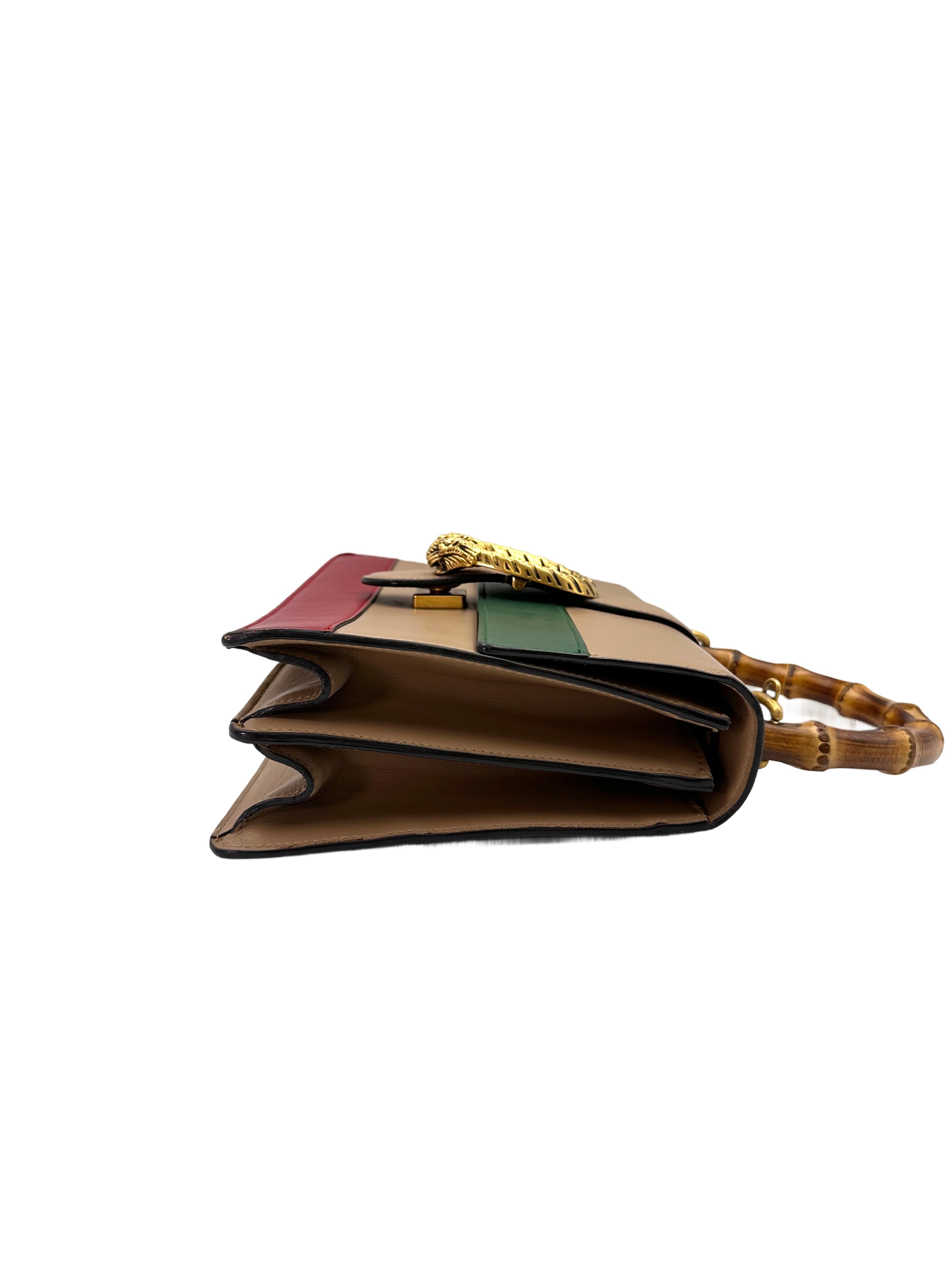 Gucci Dionysus Multicolor Leather Bamboo Handle Bag GG856