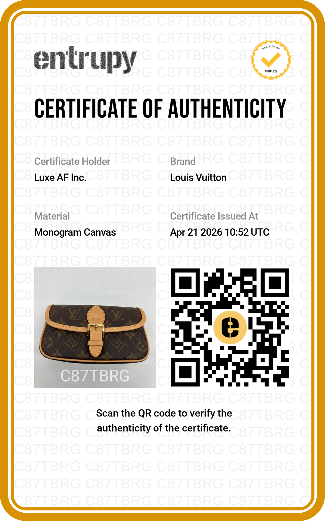 Louis Vuitton Nano Diane Monogram Canvas Shoulder Bag LVK260425