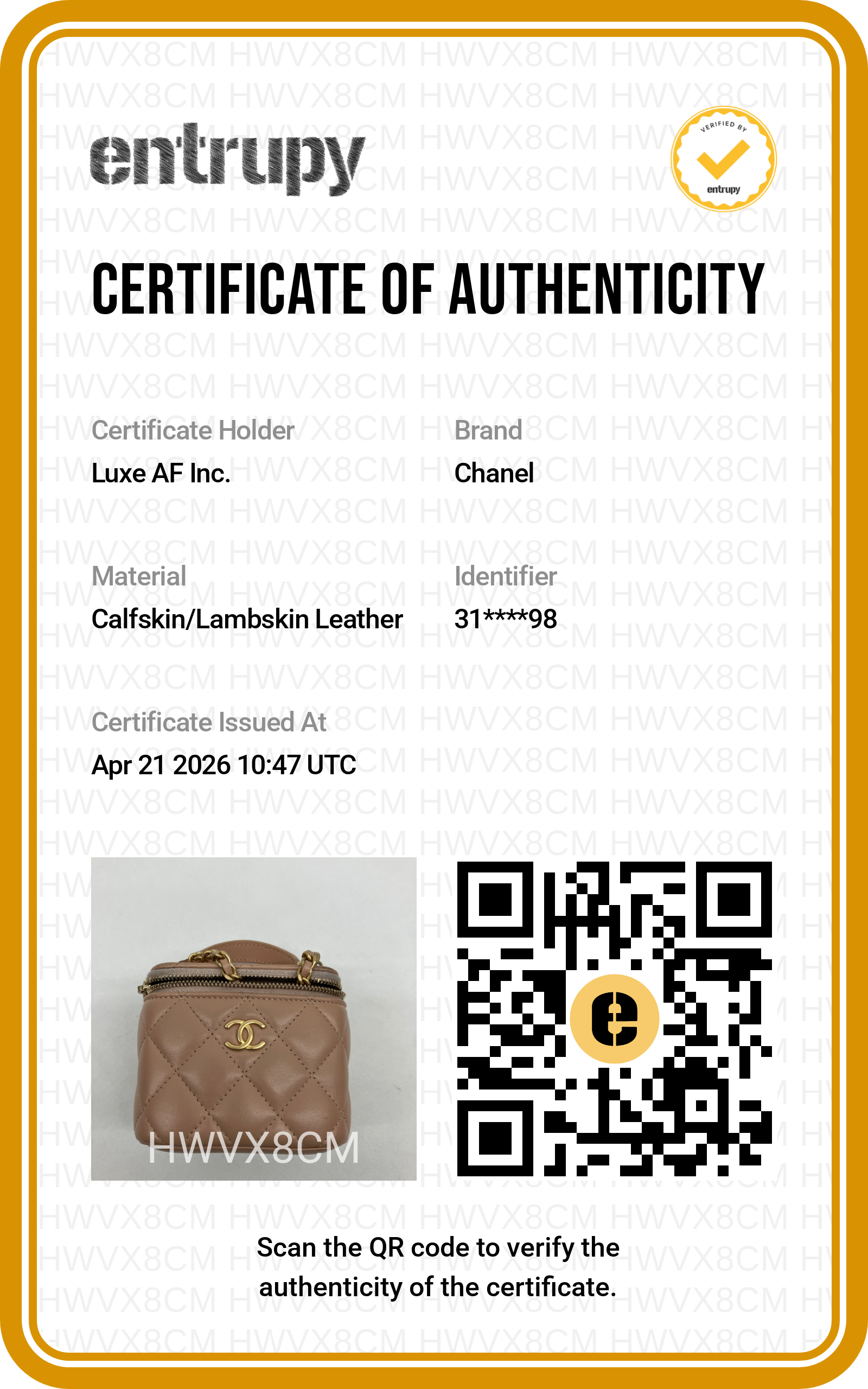 Chanel Trendy CC Beige  Quilted Lambskin Small Size Top Handle Bag(31***98) CC1813
