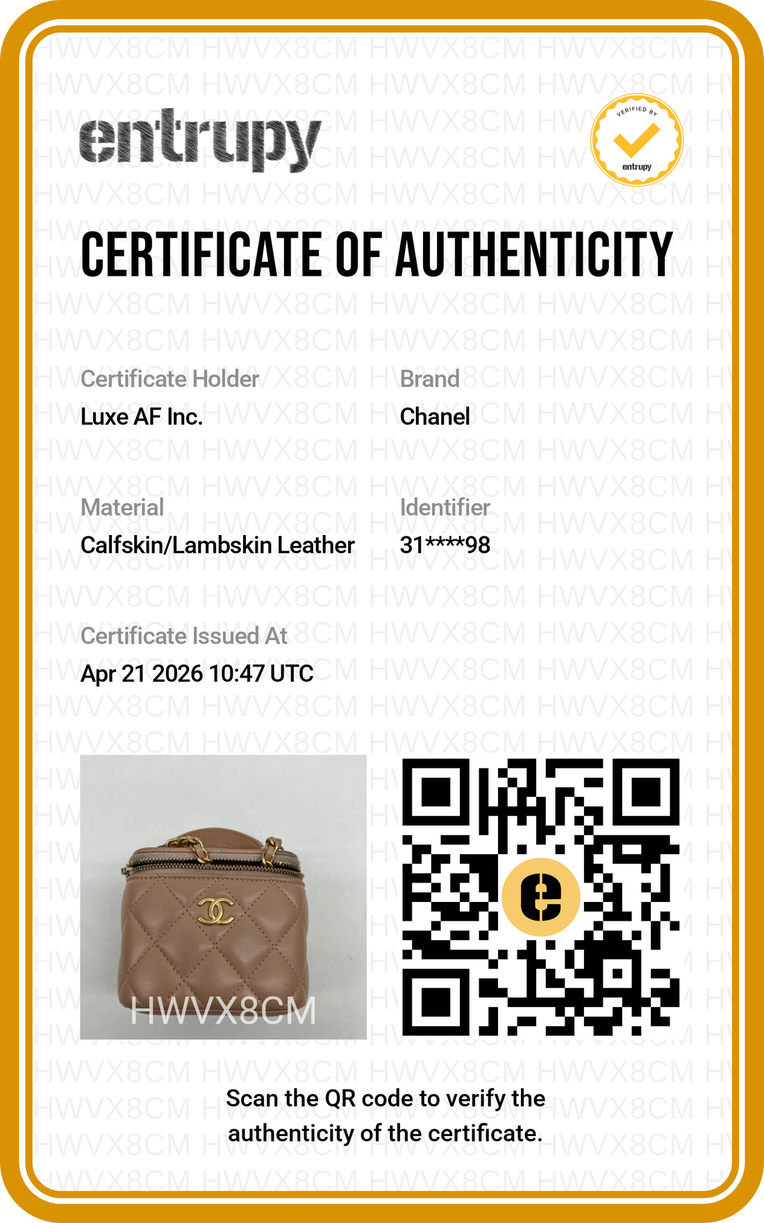 Chanel Trendy CC Beige  Quilted Lambskin Small Size Top Handle Bag(31***98) CC1813