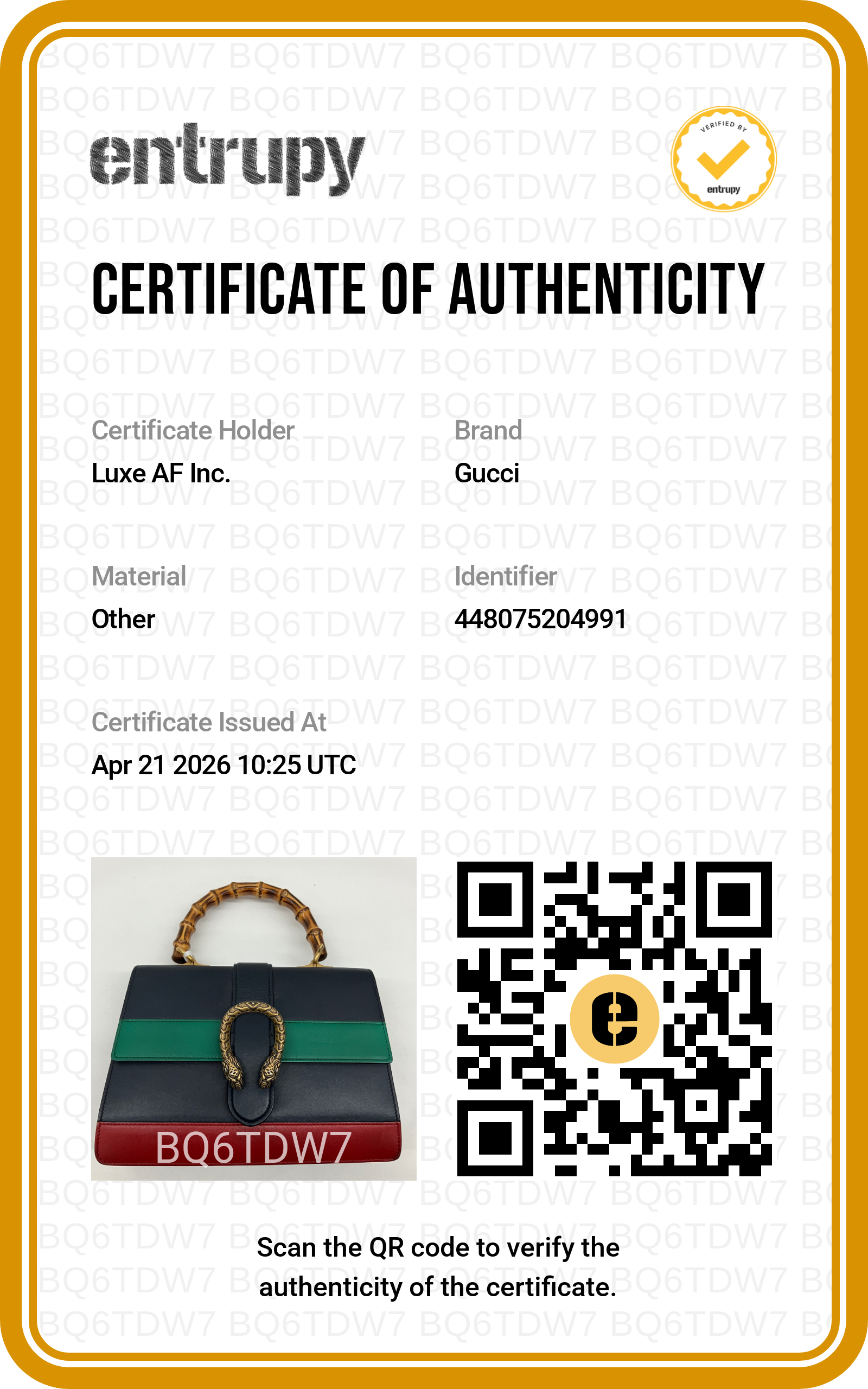 Gucci Dionysus Multicolor Leather Bamboo Handle Bag GG868