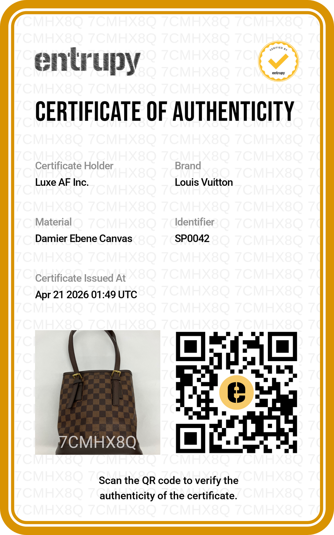 Louis Vuitton Damier Ebene Marais Bucket Bag LV2453