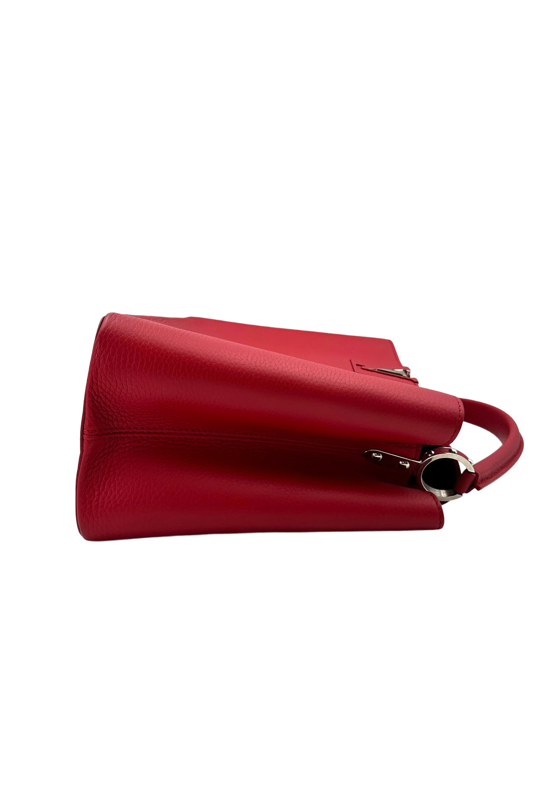Louis Vuitton Capucines Red Leather Large Size Handle Bag LV2464