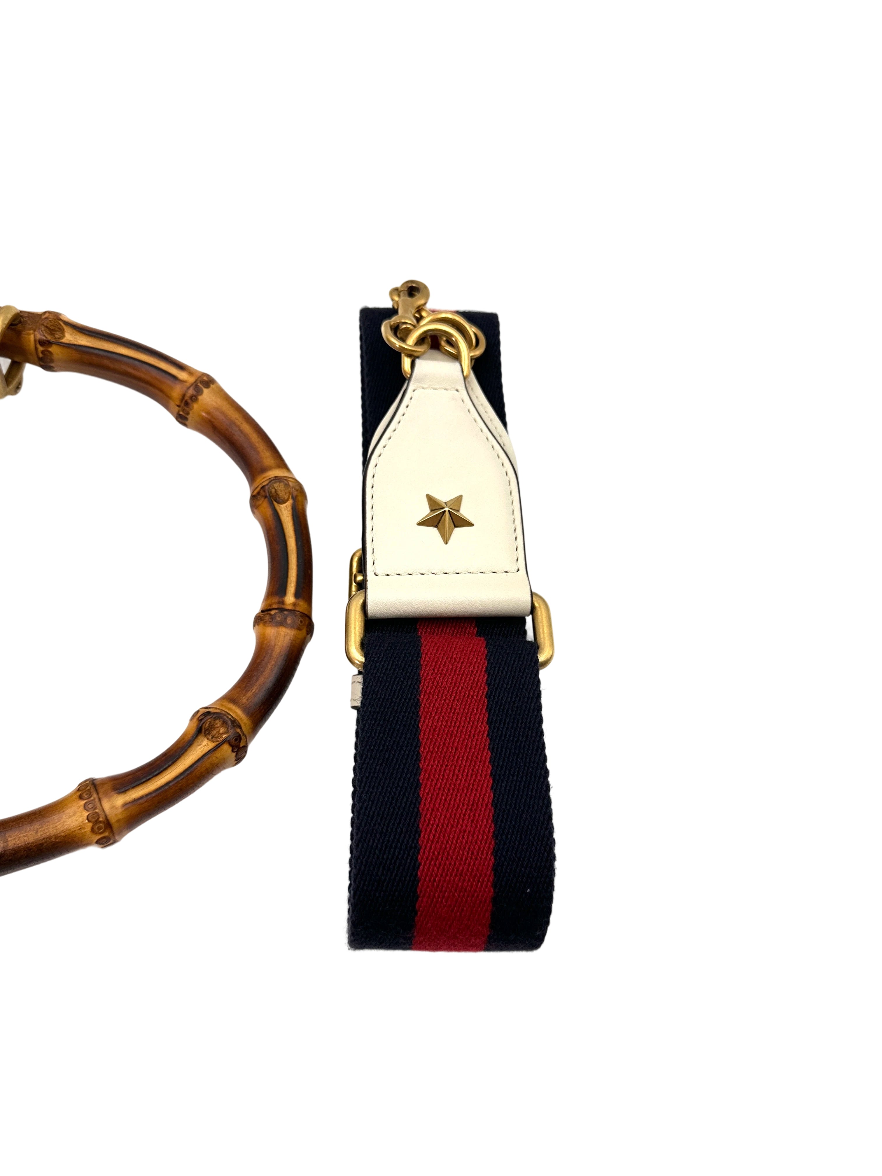 Gucci Dionysus Multicolor Leather Bamboo Handle Bag GG858