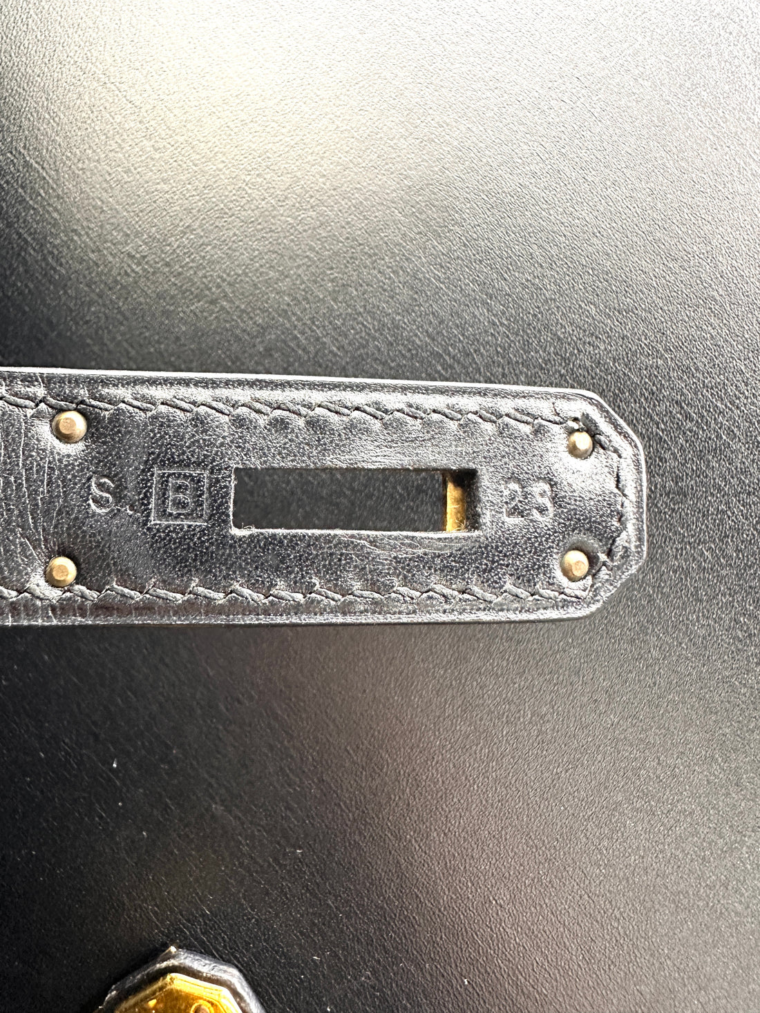 Hermes Kelly 32 Black Leather Handle Bag With Silver Hardware HR99