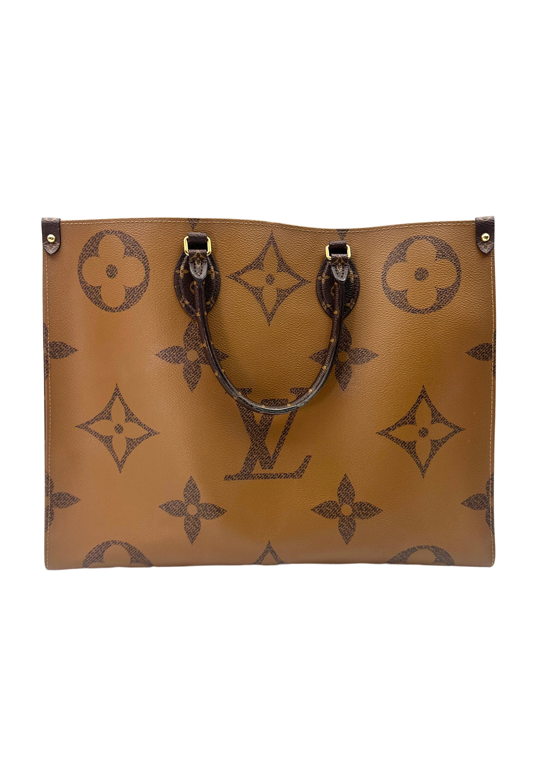 Louis Vuitton OnTheGo GM Brown Monogram Canvas Tote Handle Bag LV2462