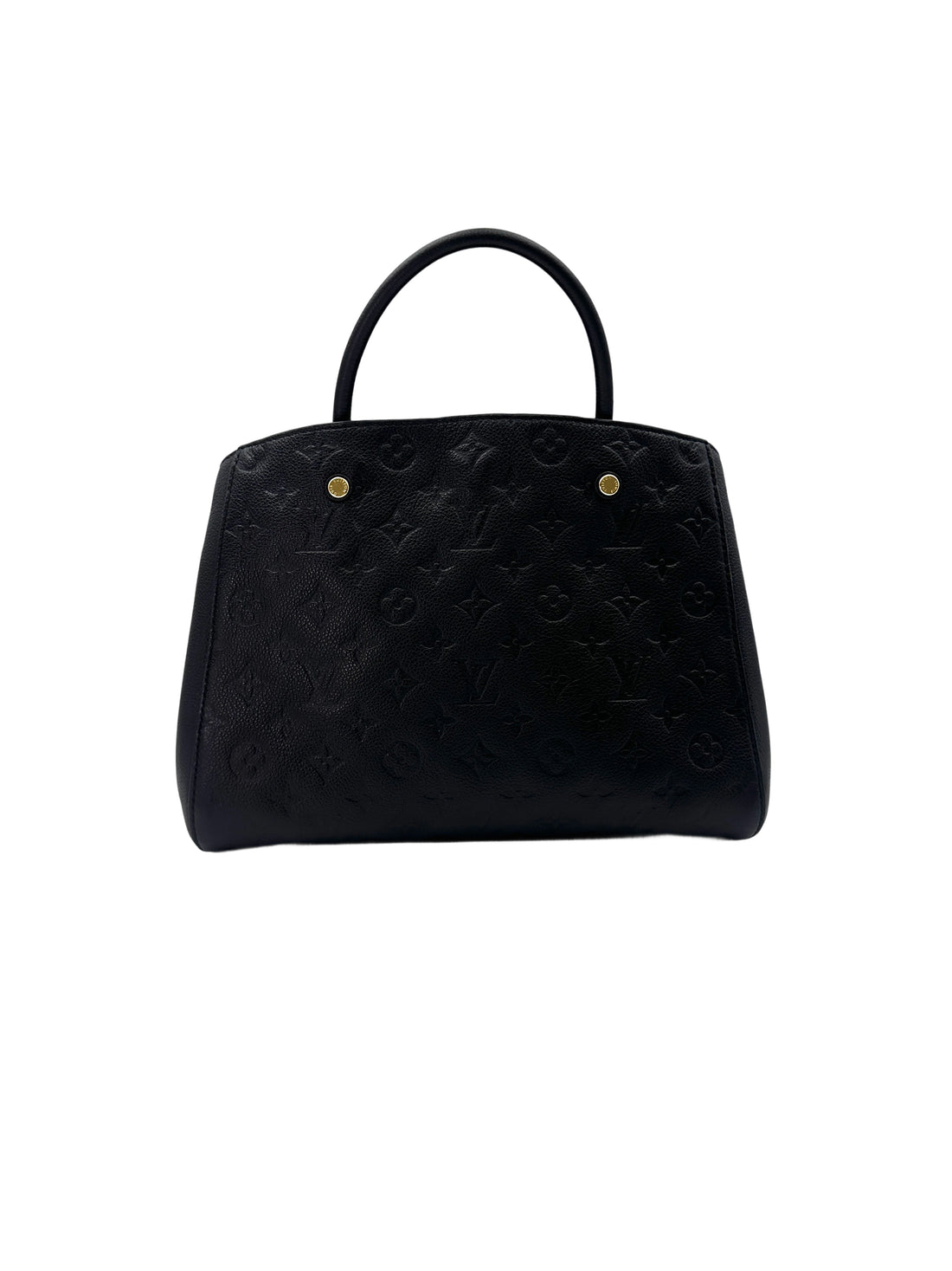 Louis Vuitton Montaigne Black Monogram Empreinte Leather Handle Bag LV2460
