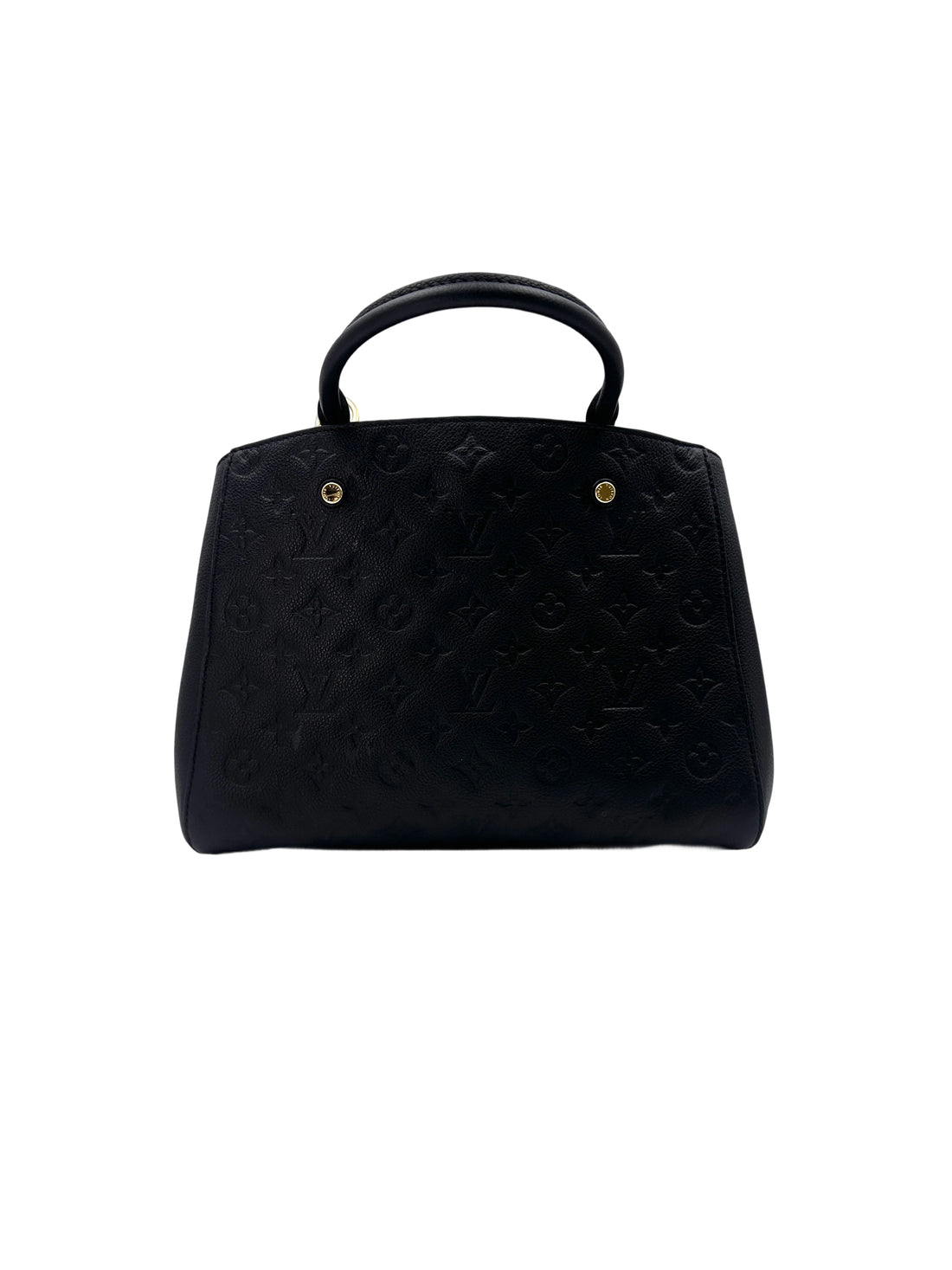 Louis Vuitton Montaigne Black Monogram Empreinte Leather Handle Bag LV2460