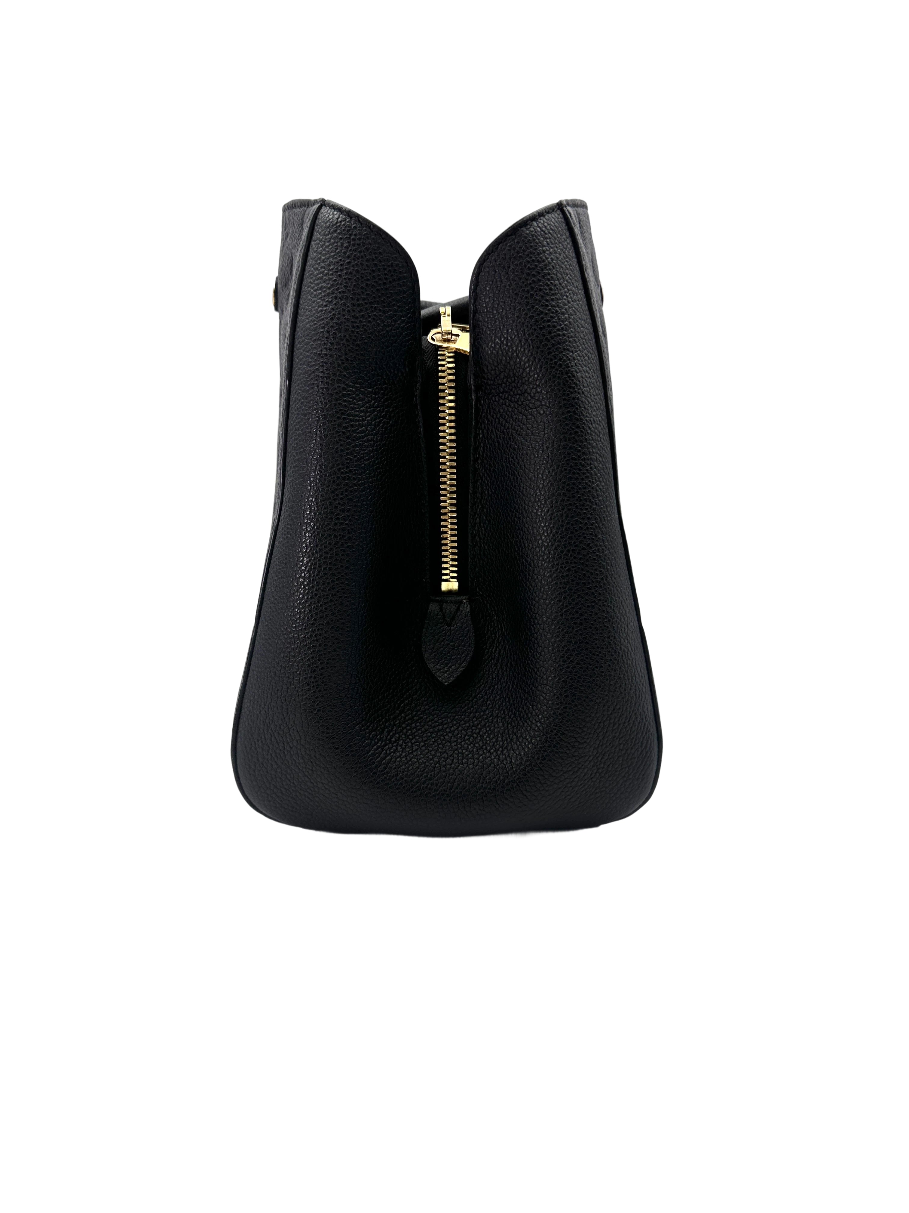 Louis Vuitton Montaigne Black Monogram Empreinte Leather Handle Bag LV2460