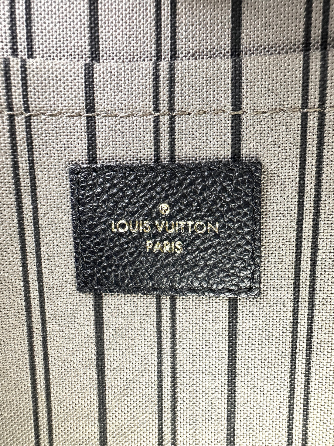 Louis Vuitton Montaigne Black Monogram Empreinte Leather Handle Bag LV2460