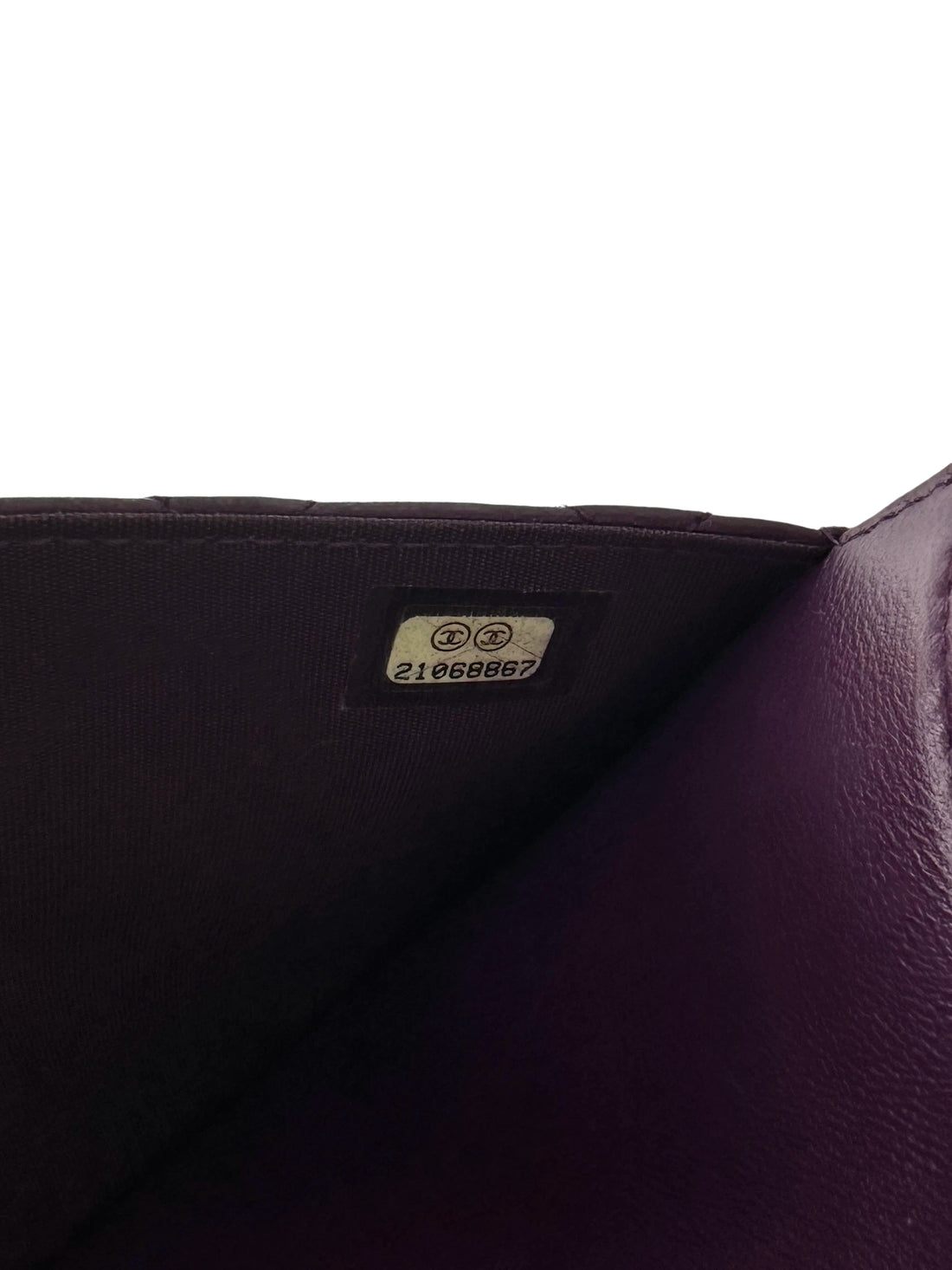 Chanel Purple Quilted Leather Wallet On Chain With Silver Buckle(21***67) CC1807