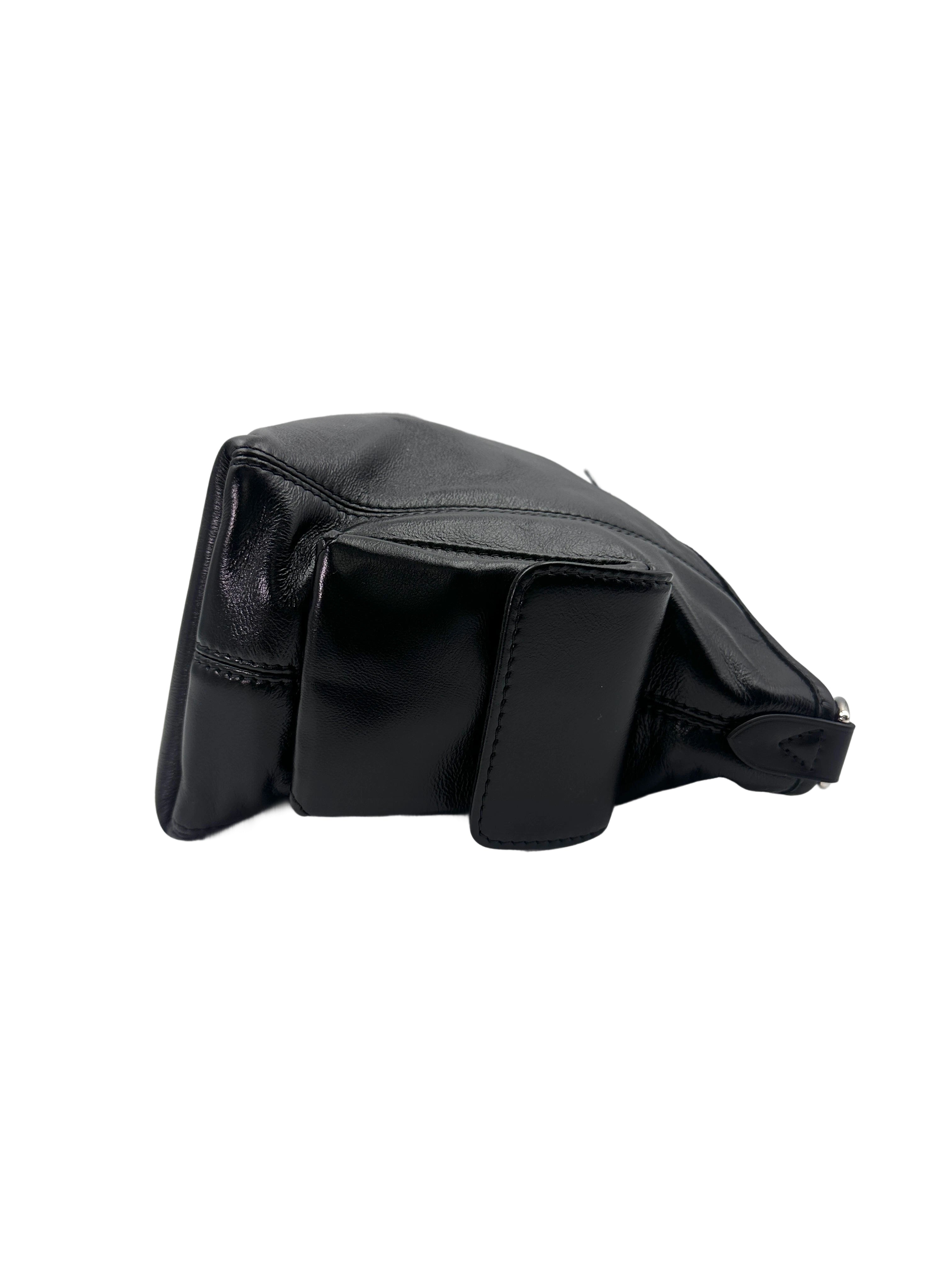 Louis Vuitton Carryall PM Black Lambksin Shoulder Bag LV2502