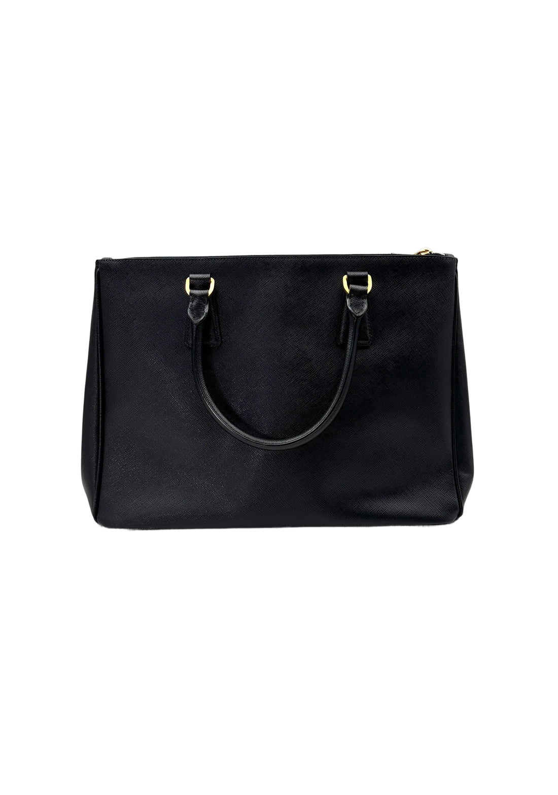 Prada Galleria Black Saffiano Lux Leather Handle Bag PR275