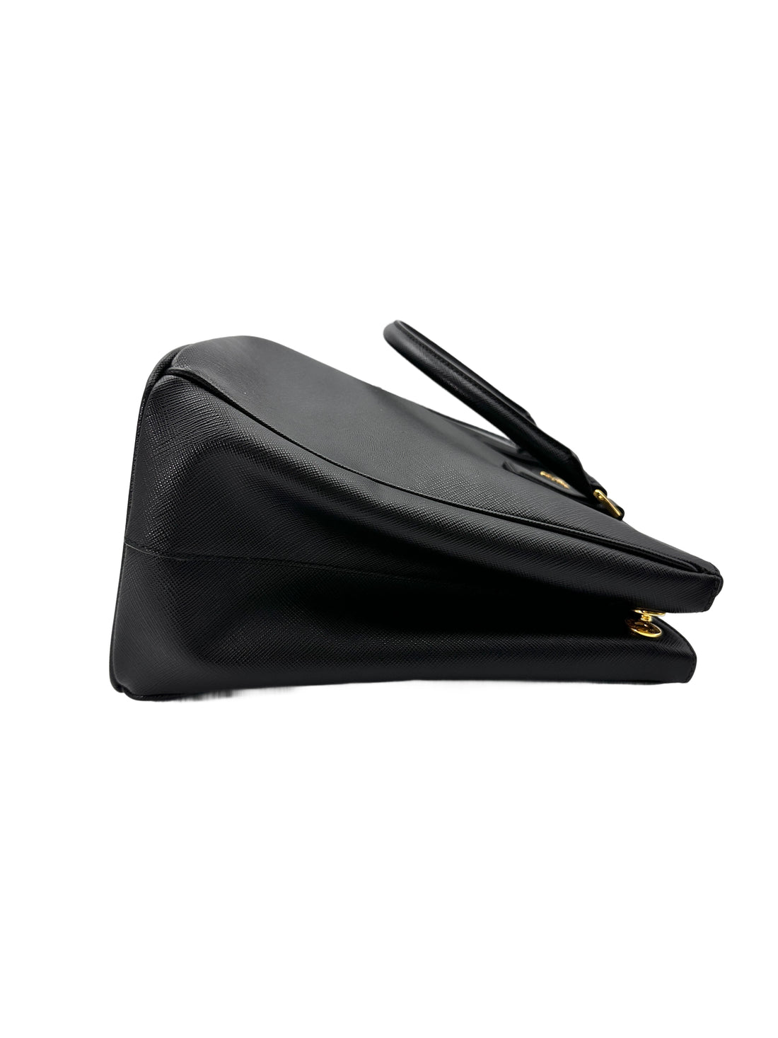 Prada Galleria Black Saffiano Lux Leather Handle Bag PR275