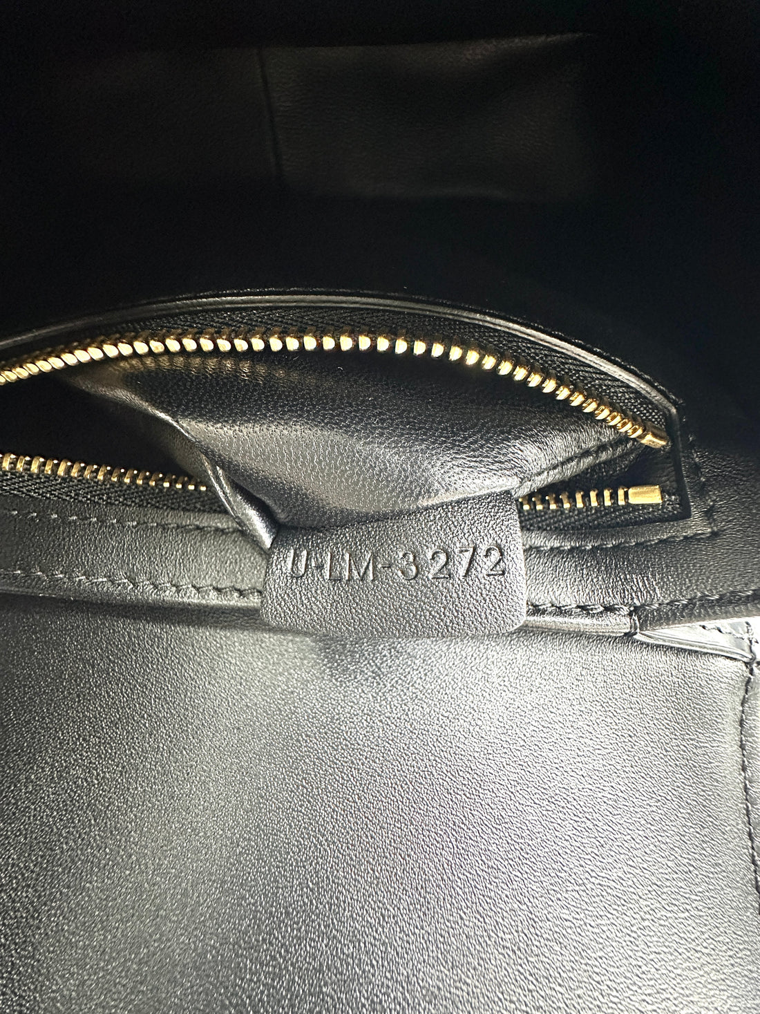 Celine Teen Triomphe Black Leather Shoulder Bag CEL