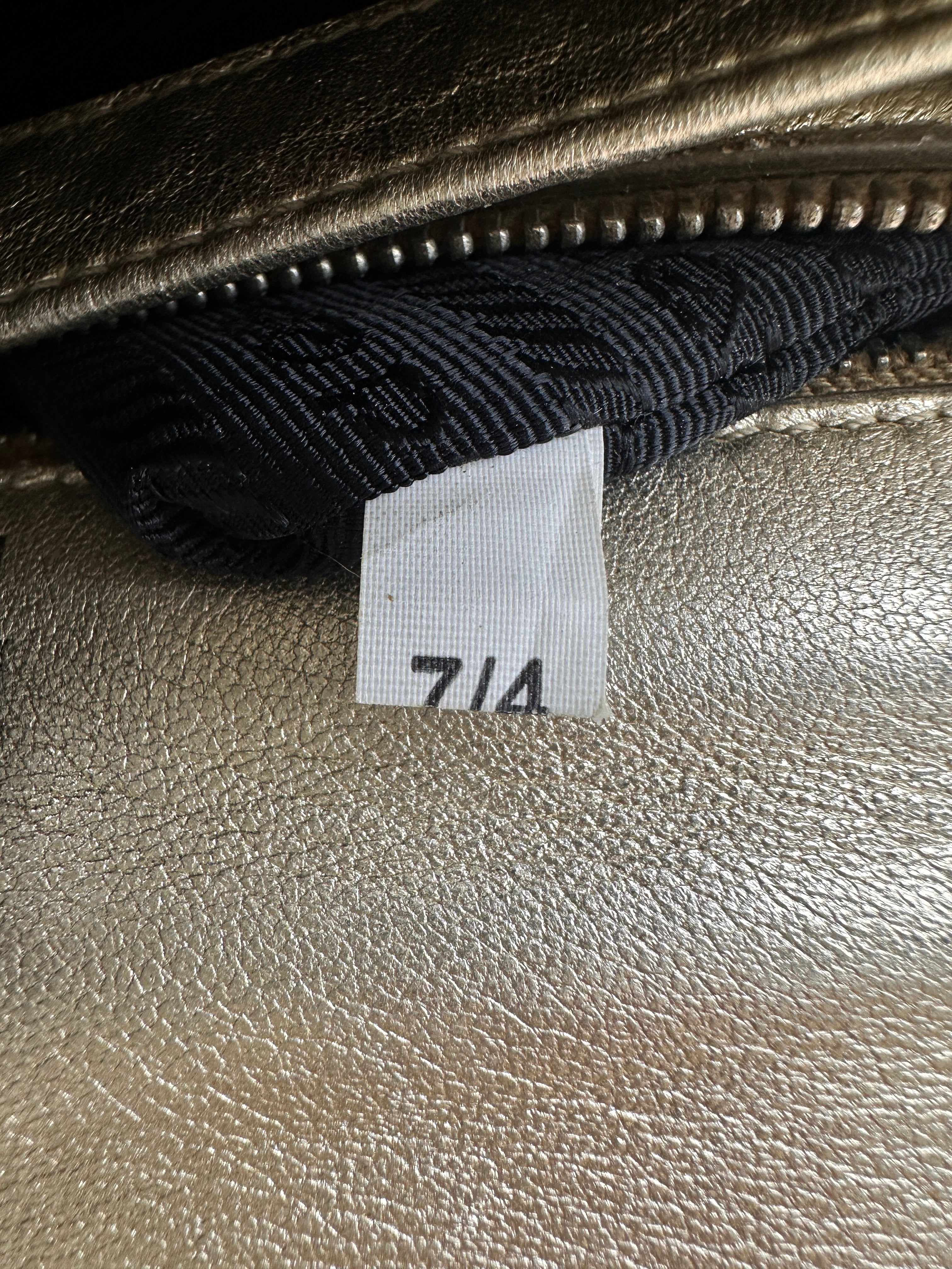 Prada Diagramme Silver Quilted Leather Shoulder Bag PR277