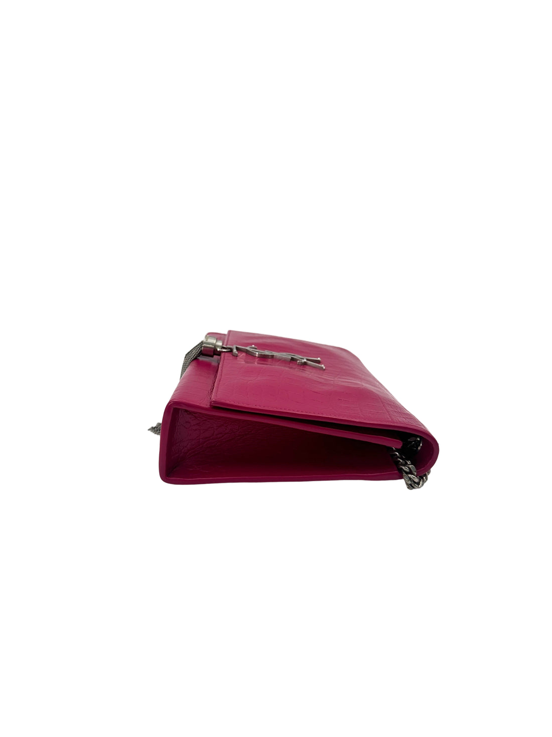 Saint Laurent Kate Tassel Red Croc-Embossed Leather Flap Bag SL189