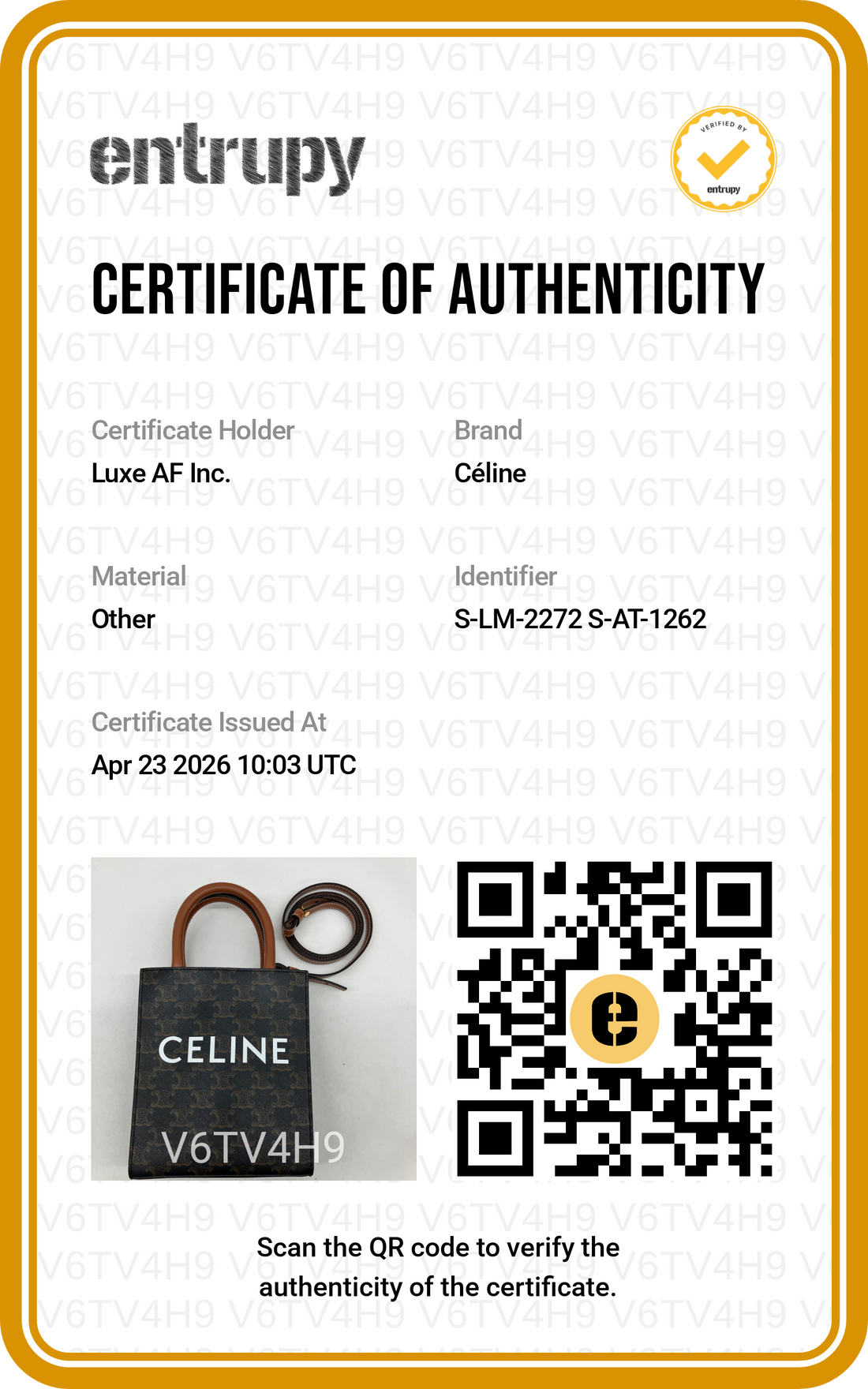 Celine Vertical Cabas Triomphe Canvas Handle Bag CEM260424