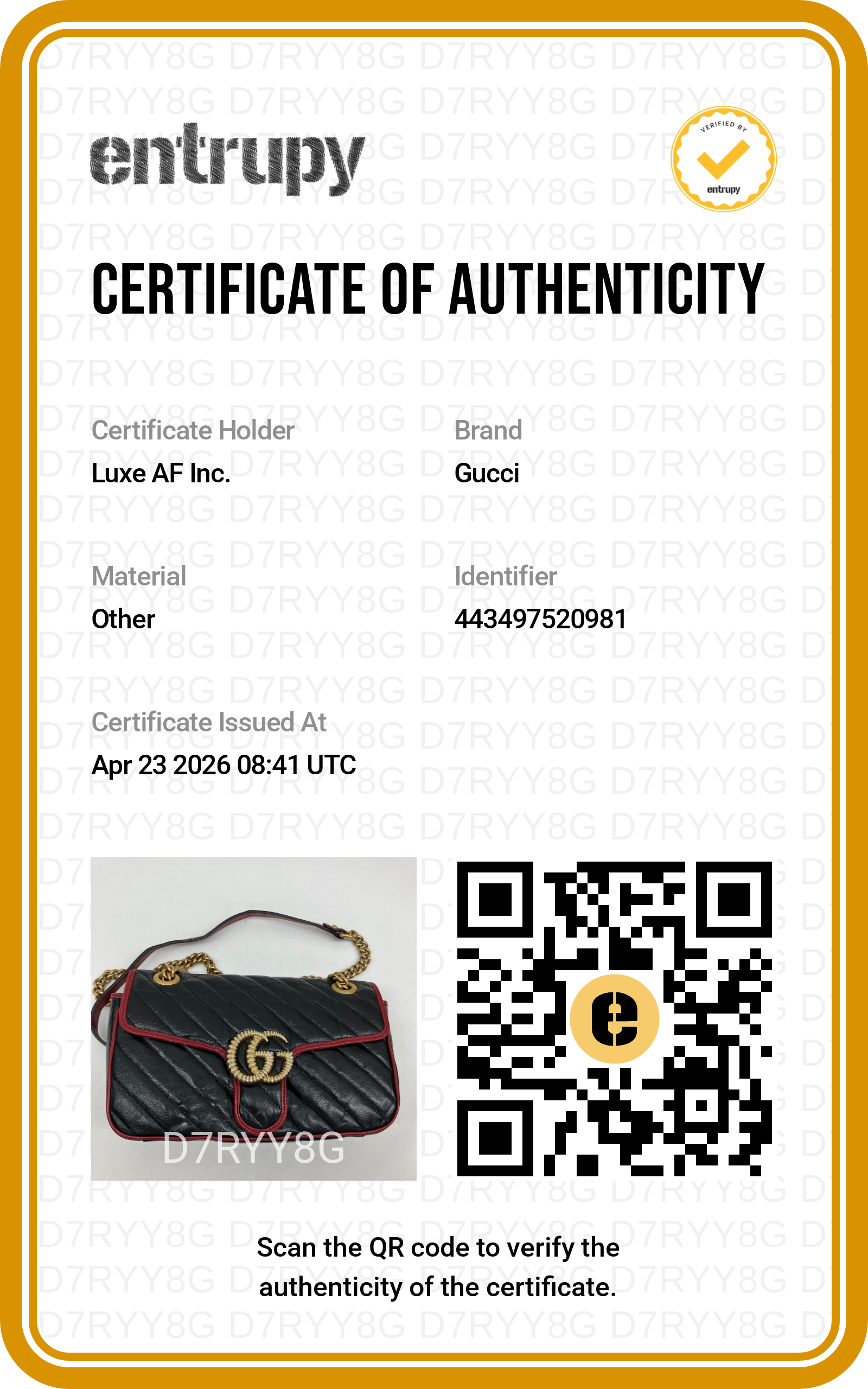 Gucci GG Marmont Black/Red Leather Medium Size Shoulder Bag GG859