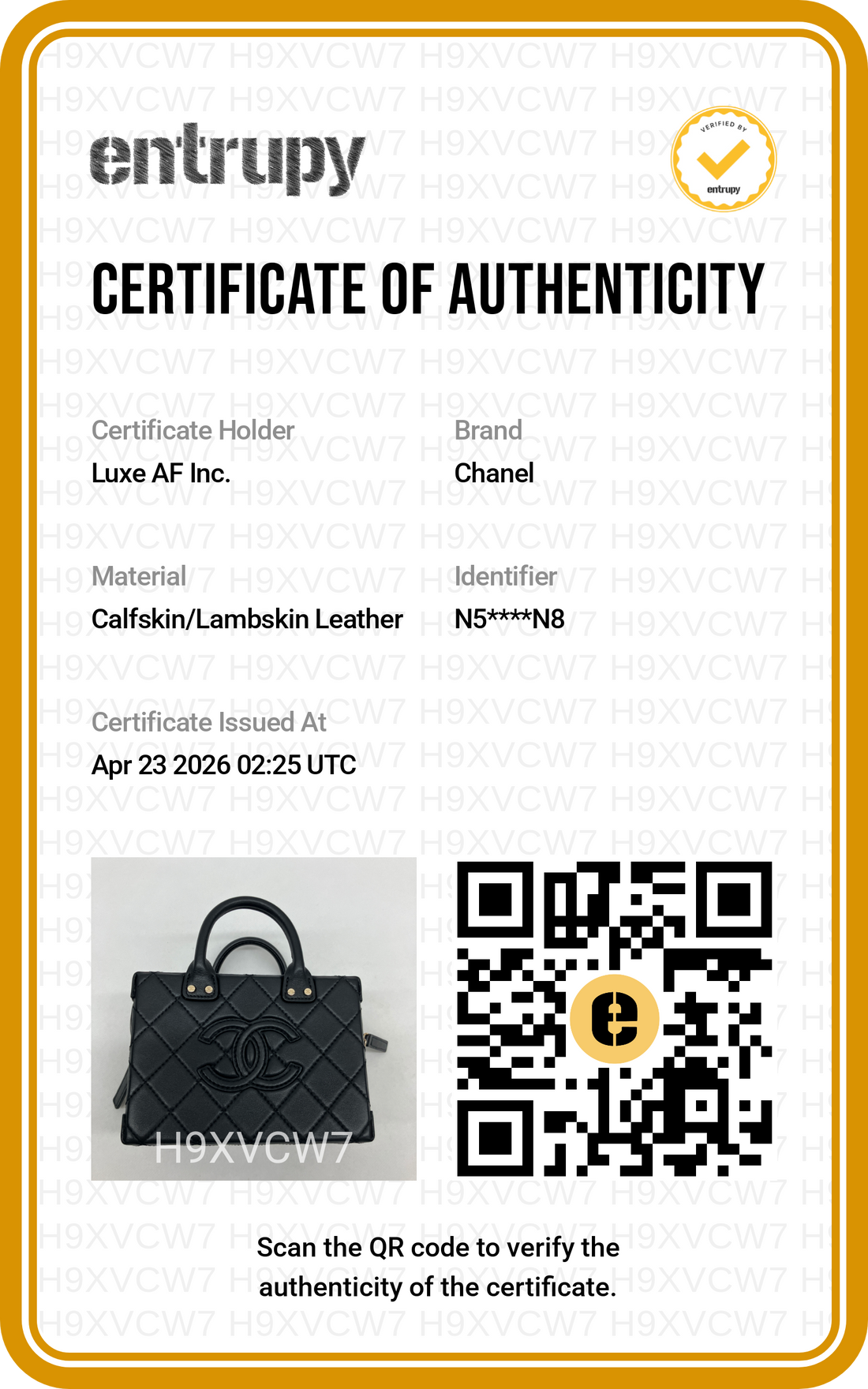 Chanel 22B Black Quilted Leather Handle Bag(N5***N8) CC1808
