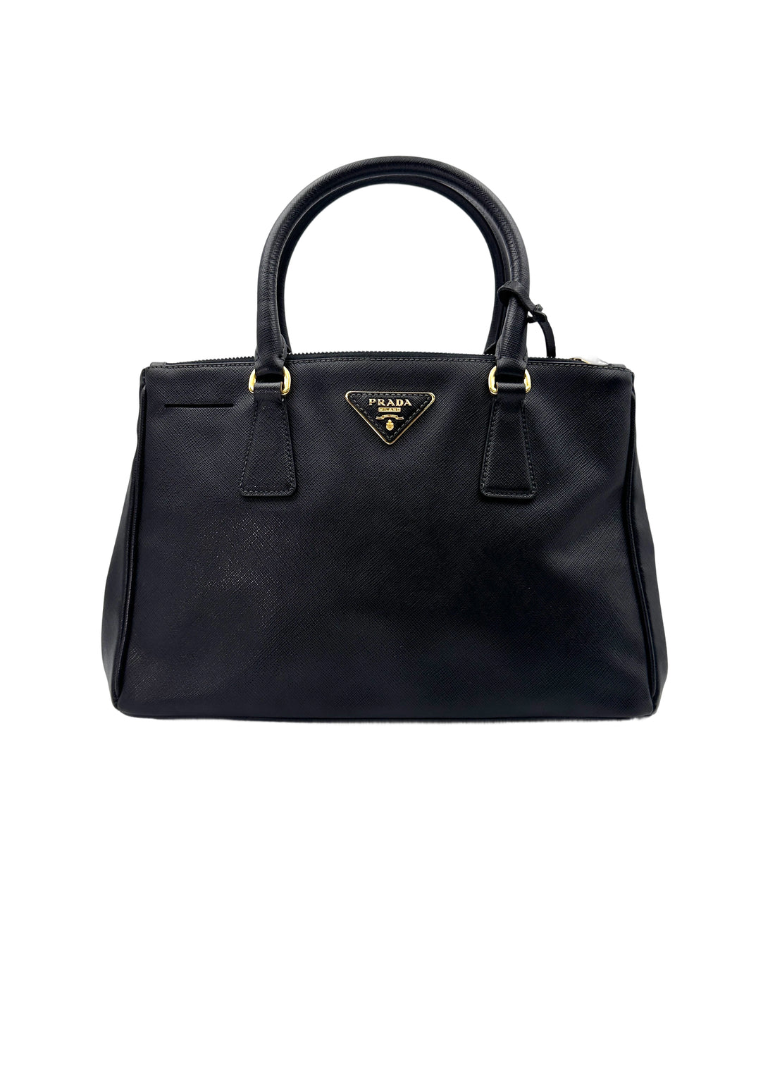 Prada Galleria Black Saffiano Lux Leather Medium Size Handle Bag PR278