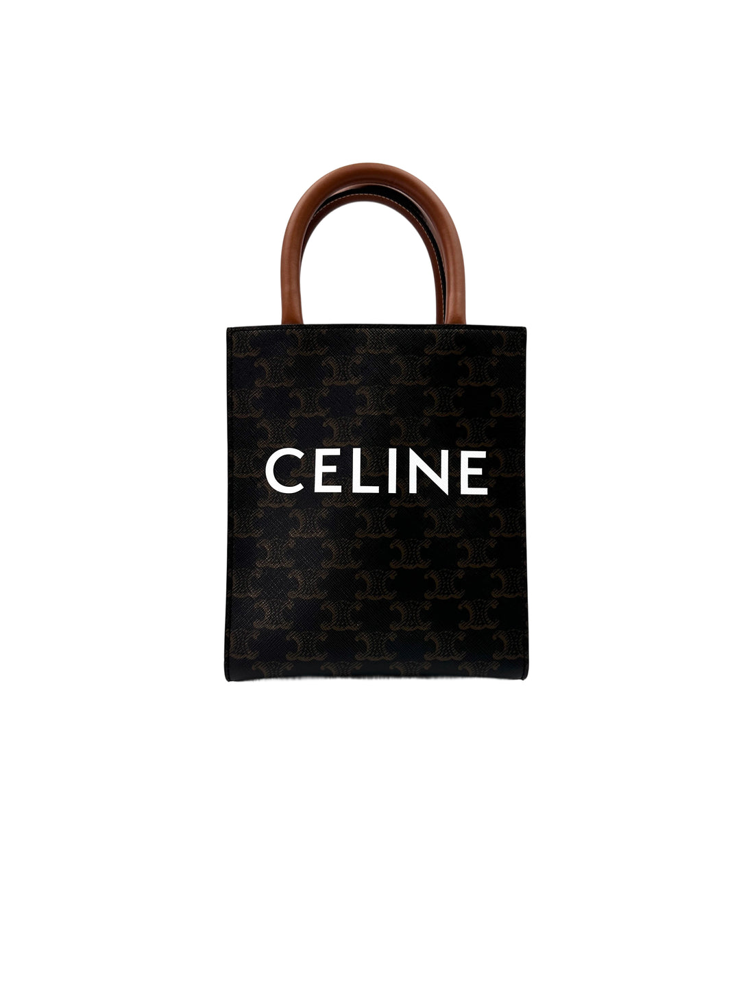 Celine Vertical Cabas Triomphe Canvas Handle Bag CEM260424