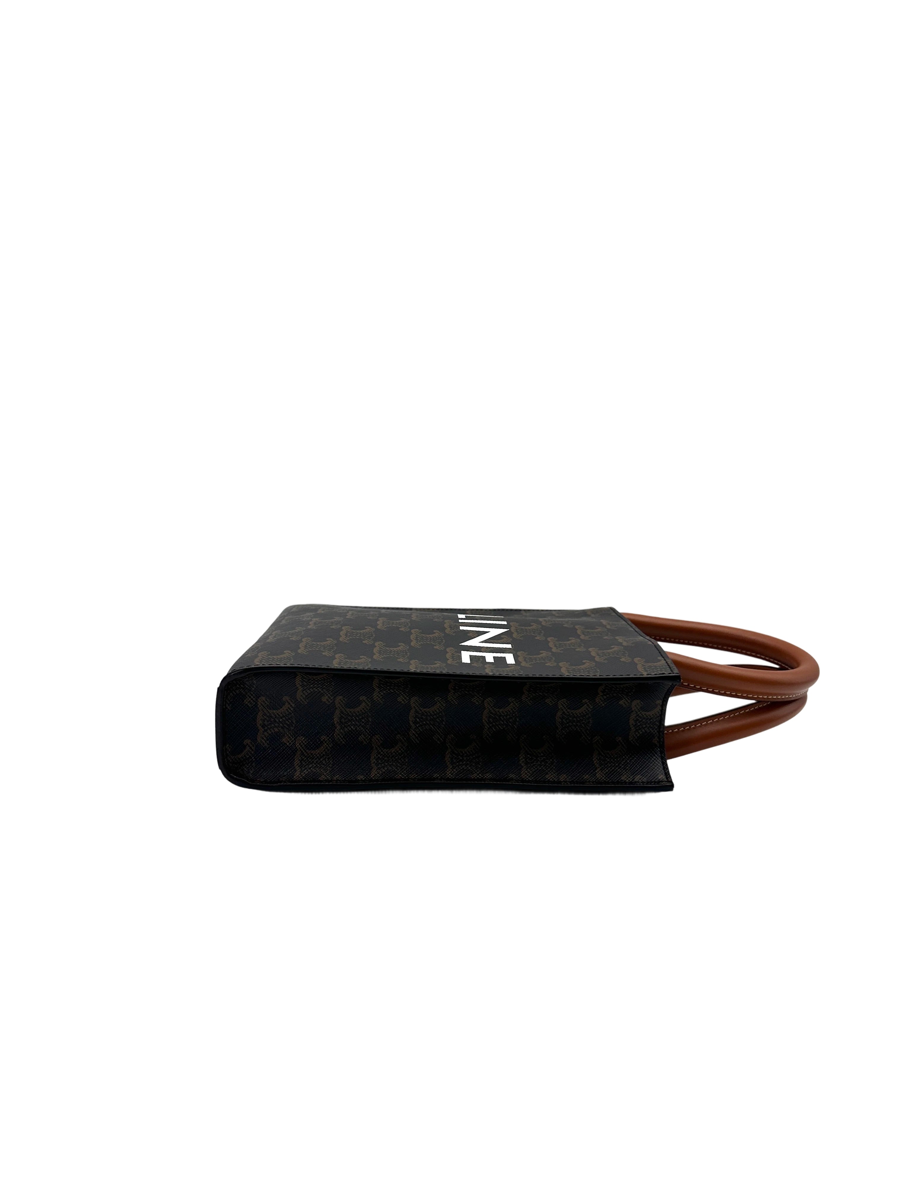 Celine Vertical Cabas Triomphe Canvas Handle Bag CEM260424
