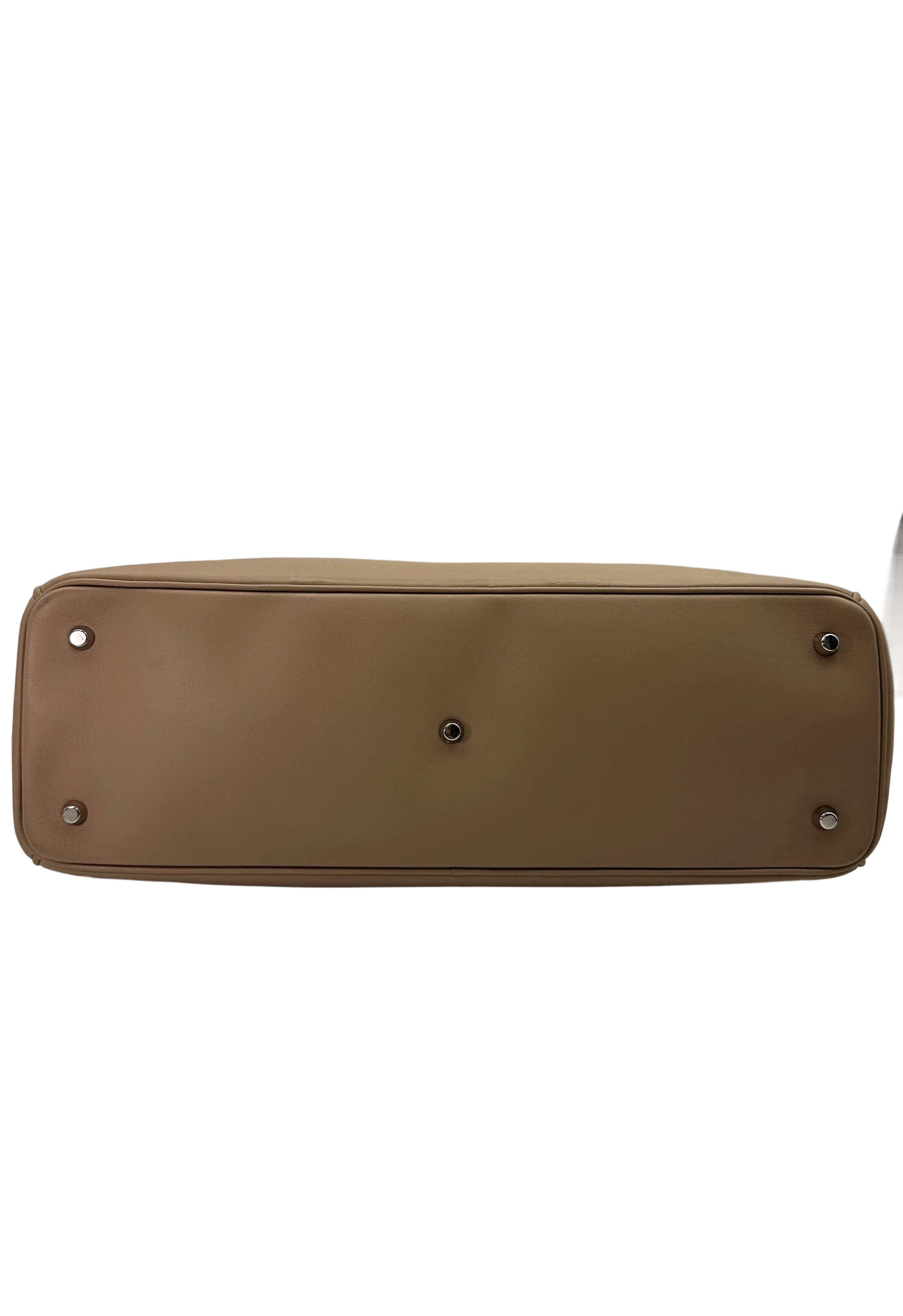 Christian Dior Diorissimo Beige Leather Large Size Handle Bag DR680