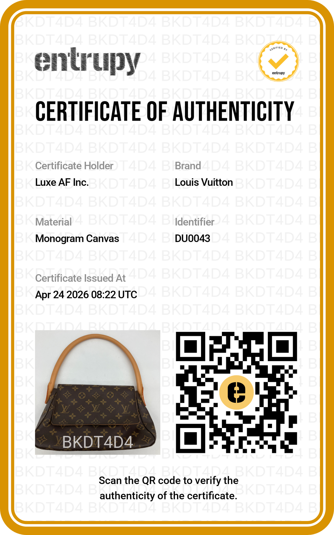 Louis Vuitton Loop Monogram Canvas Shoulder Bag LV2472