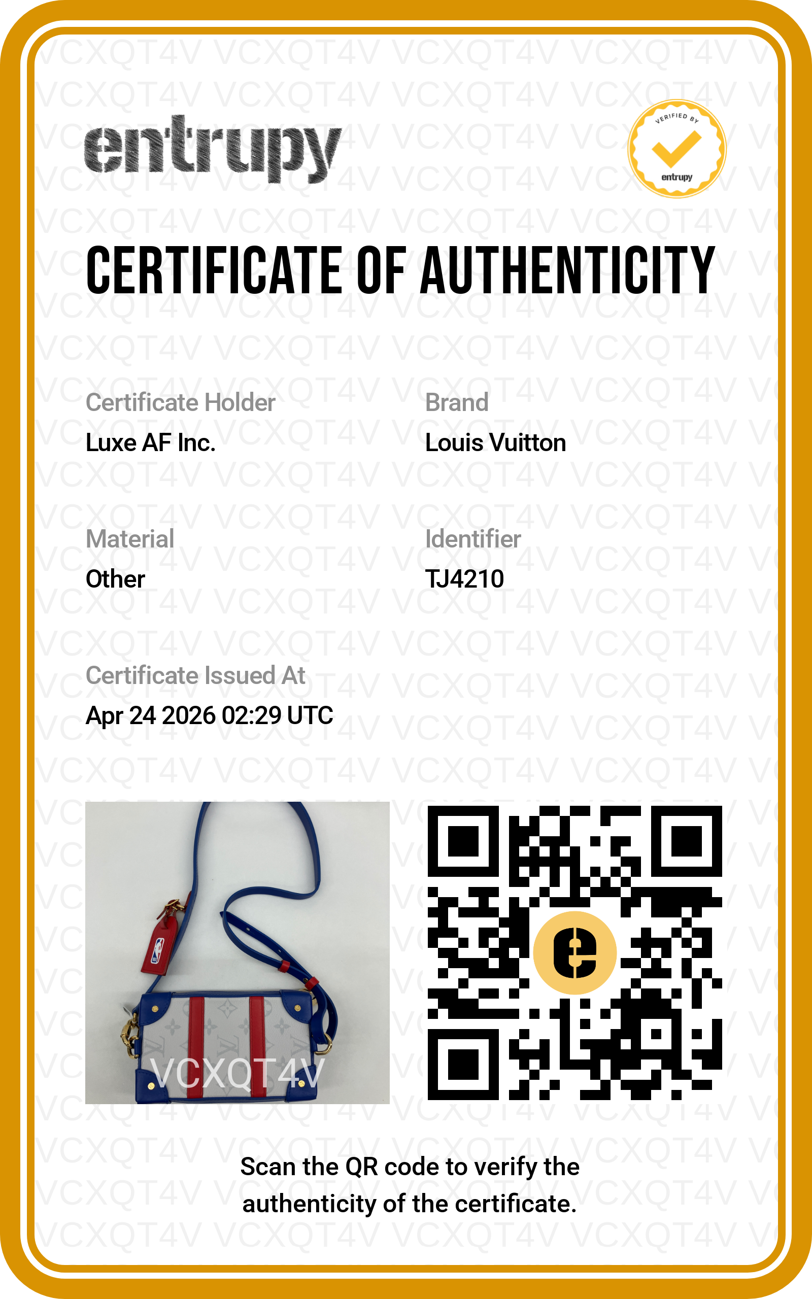 Louis Vuitton x NBA Monogram Antarctica Soft Trunk LV2469