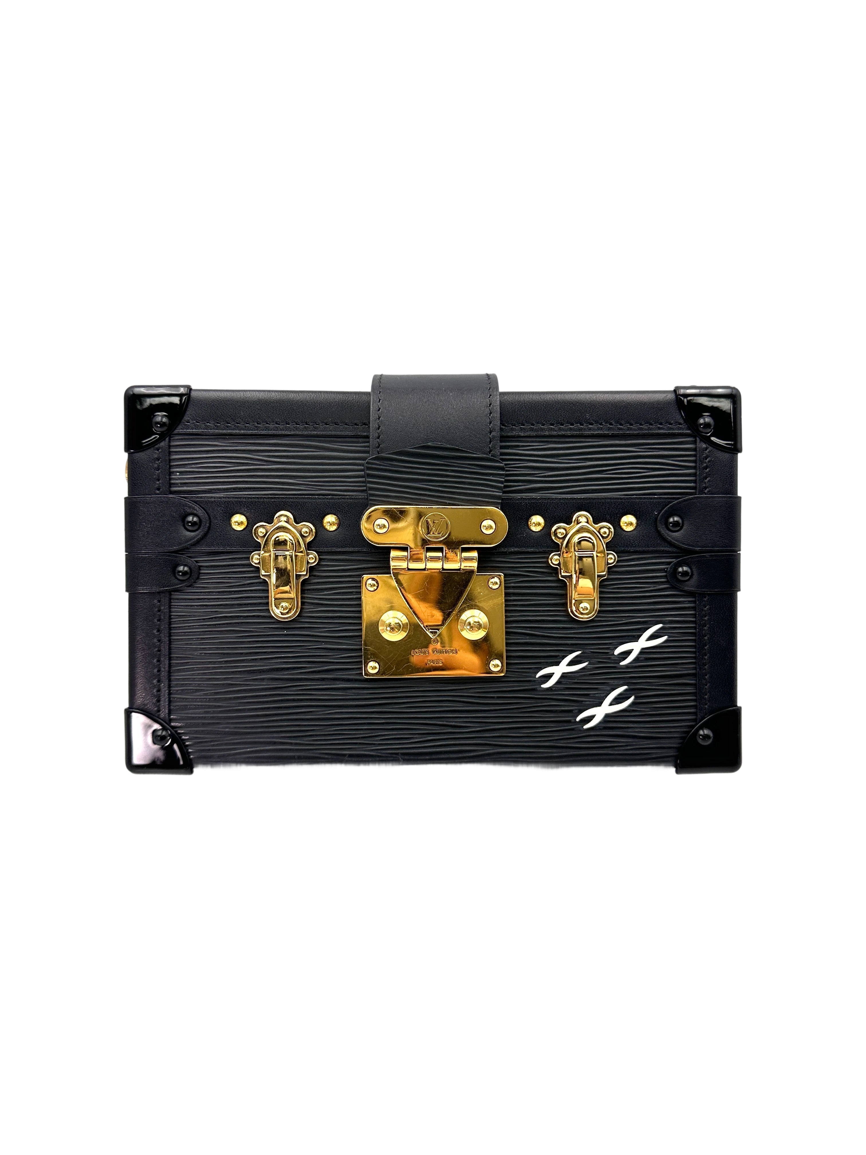 Louis Vuitton Petite Malle Black Epi Leather Shoulder Bag LV2479