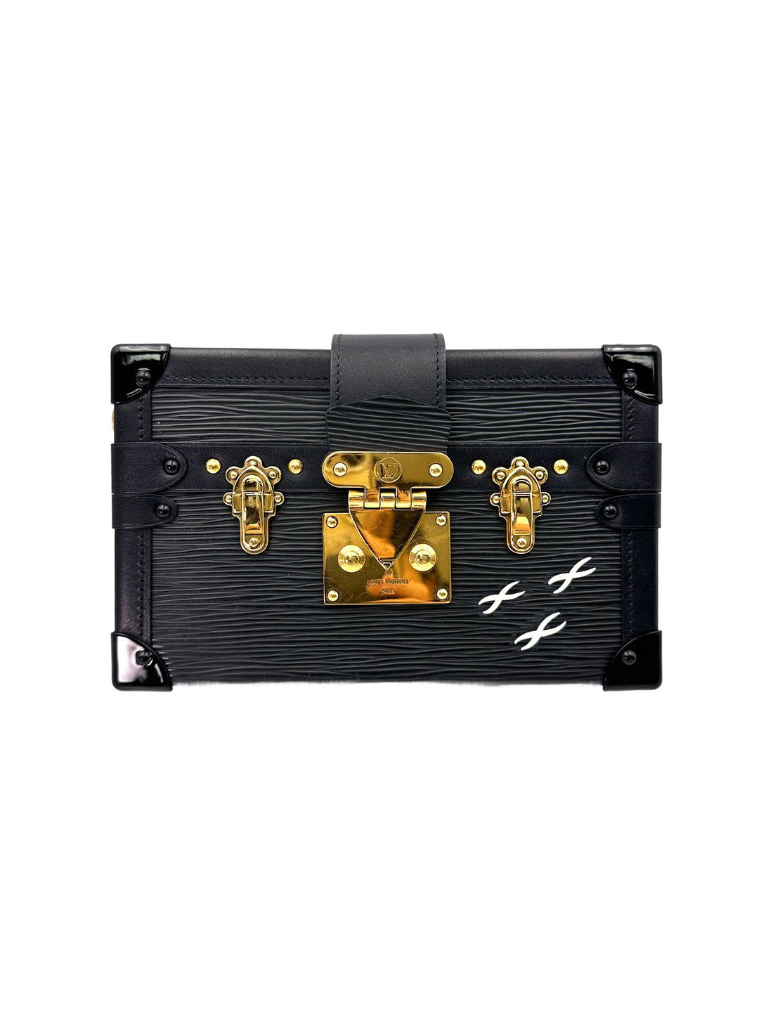 Louis Vuitton Petite Malle Black Epi Leather Shoulder Bag LV2479